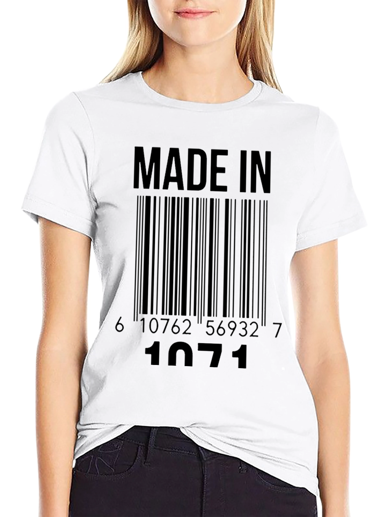 Made in 1971 Barcode T-Shirt