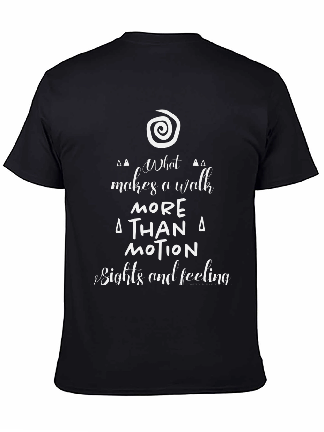 Inspirational Walk T-Shirt - Black Soft Cotton