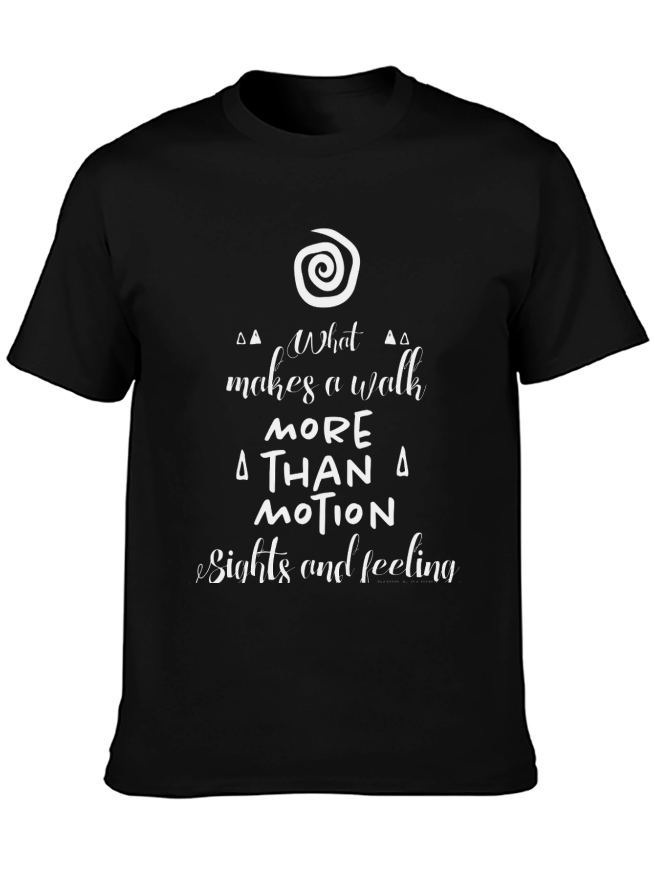 Inspirational Walk T-Shirt - Black Soft Cotton