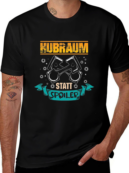 Hubraum Statt Spoiler Black T-Shirt