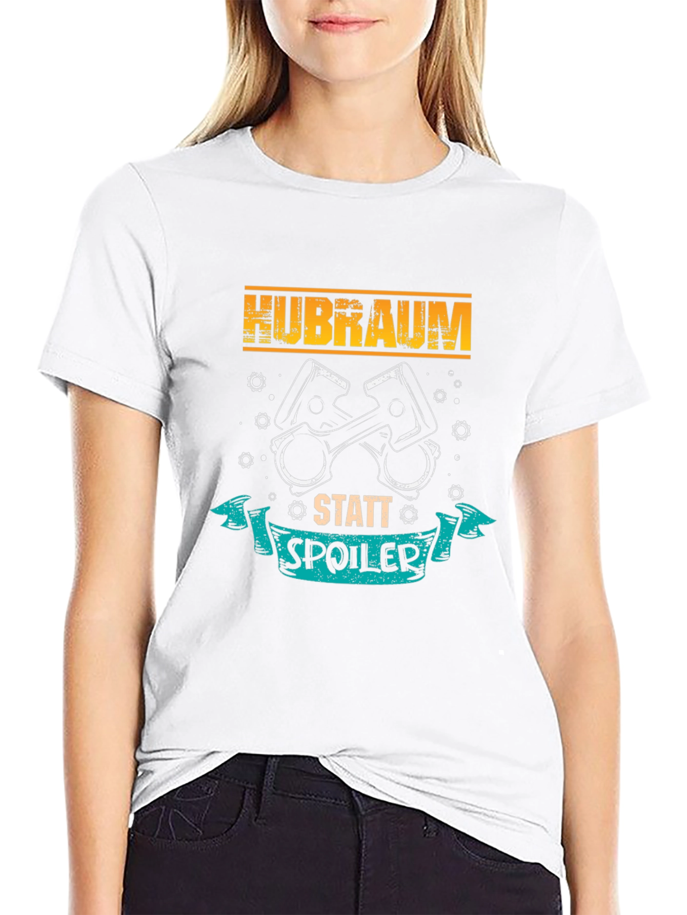 Hubraum Statt Spoiler Black T-Shirt