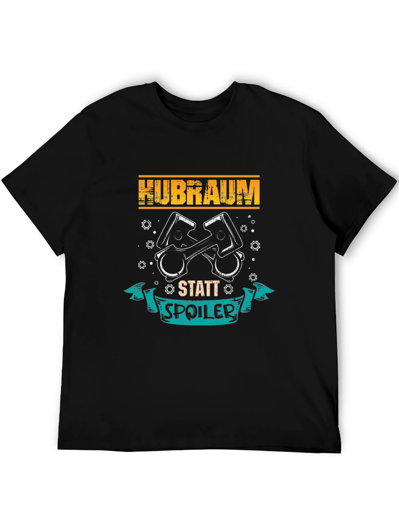 Hubraum Statt Spoiler Black T-Shirt