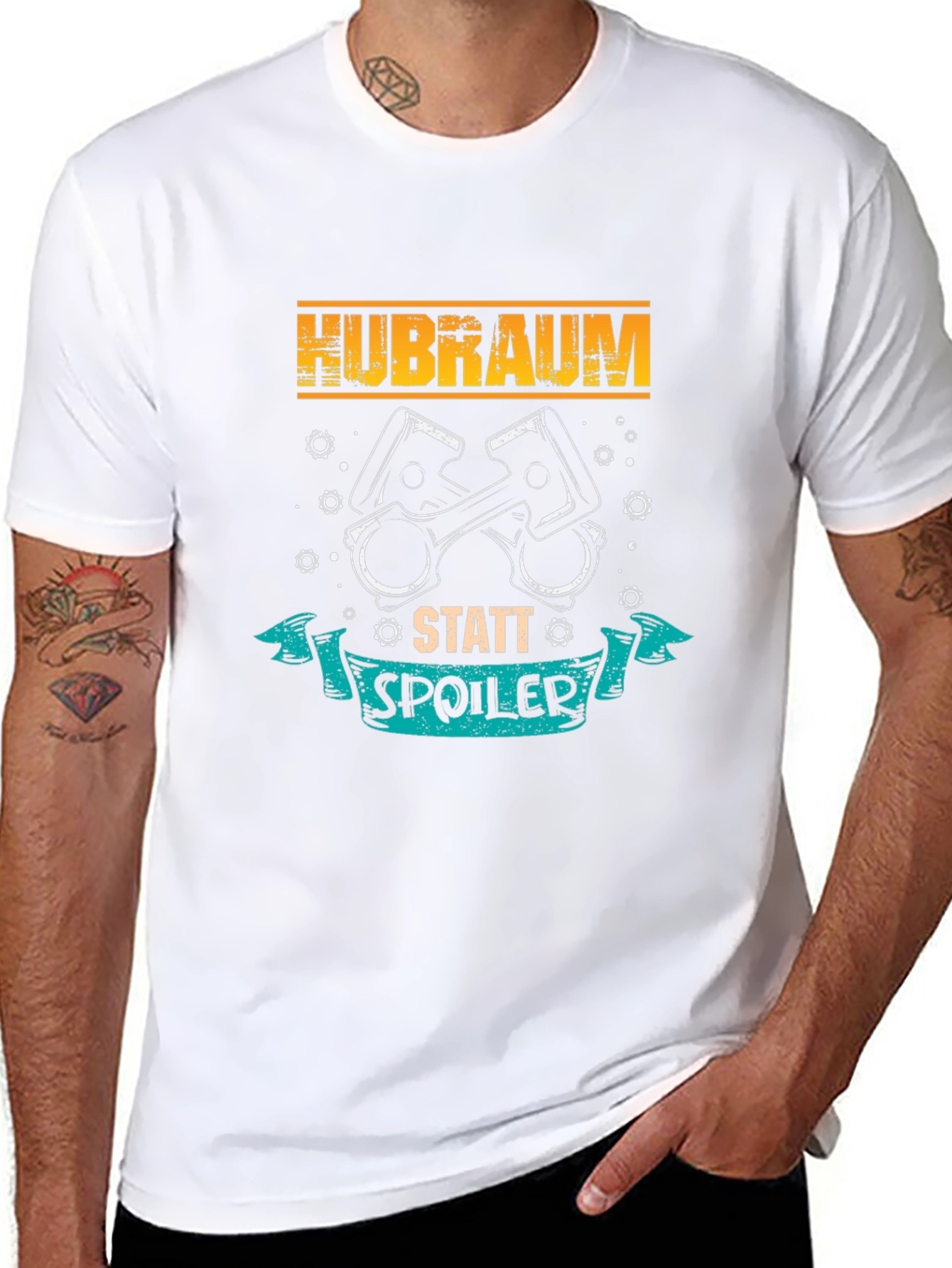 Hubraum Statt Spoiler Black T-Shirt