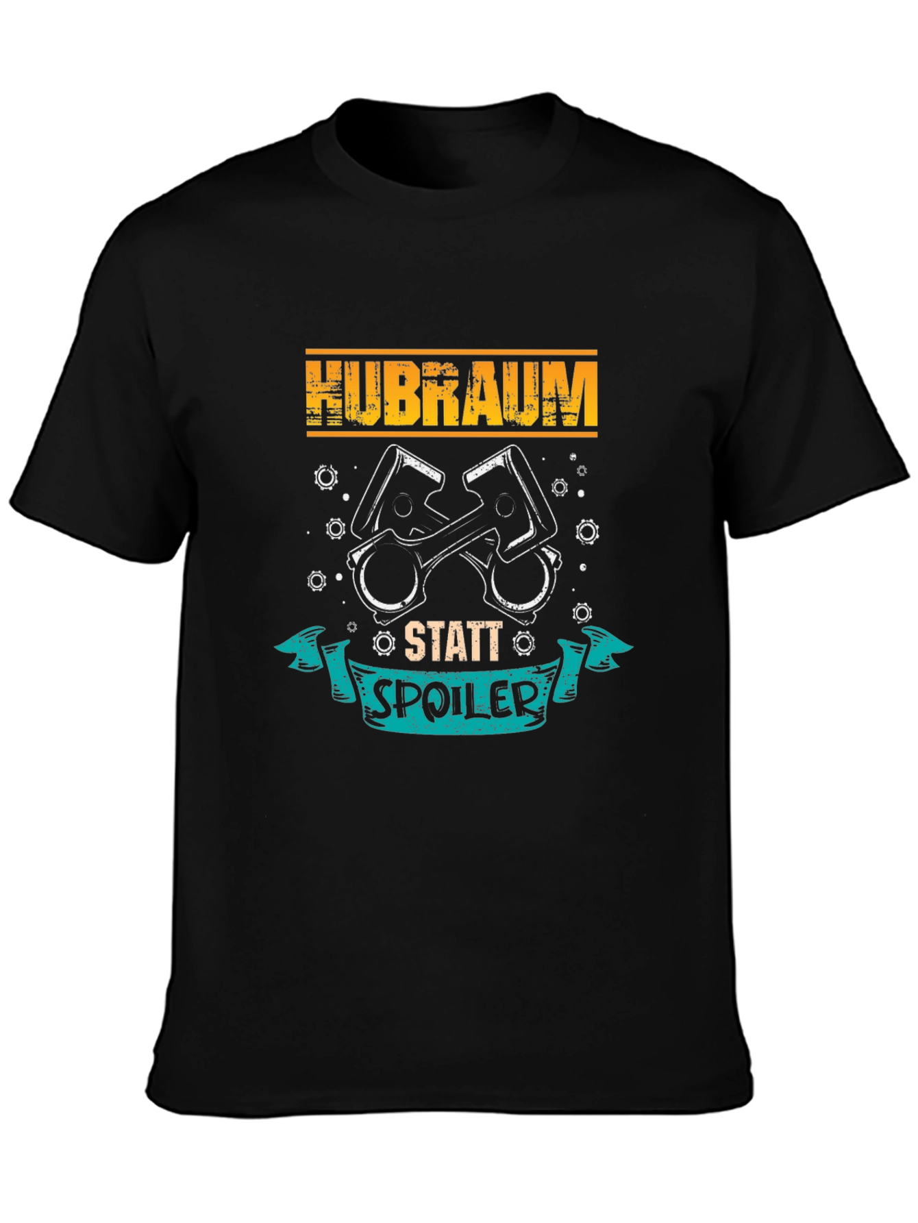 Hubraum Statt Spoiler Black T-Shirt