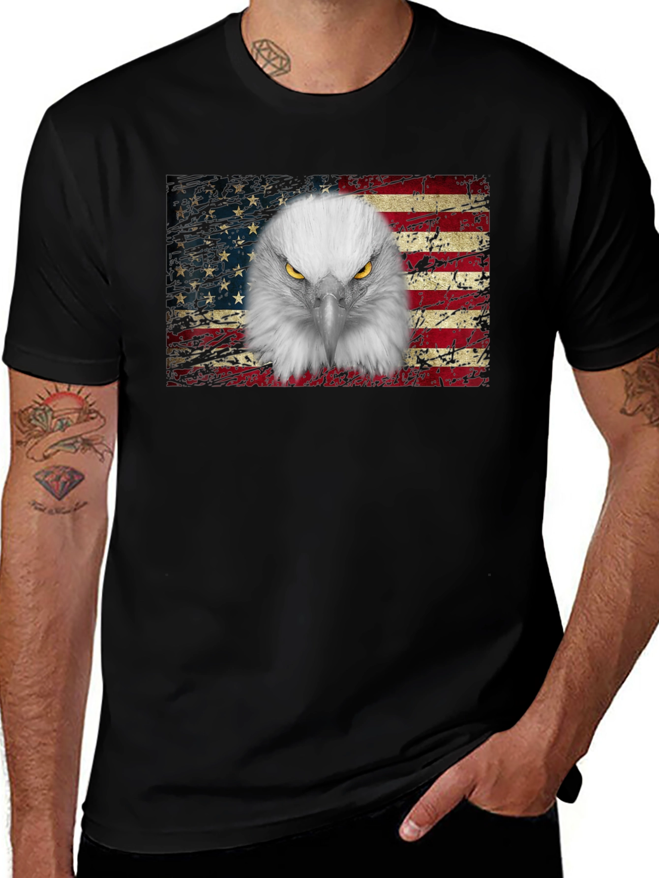 Eagle Flag Graphic T-Shirt