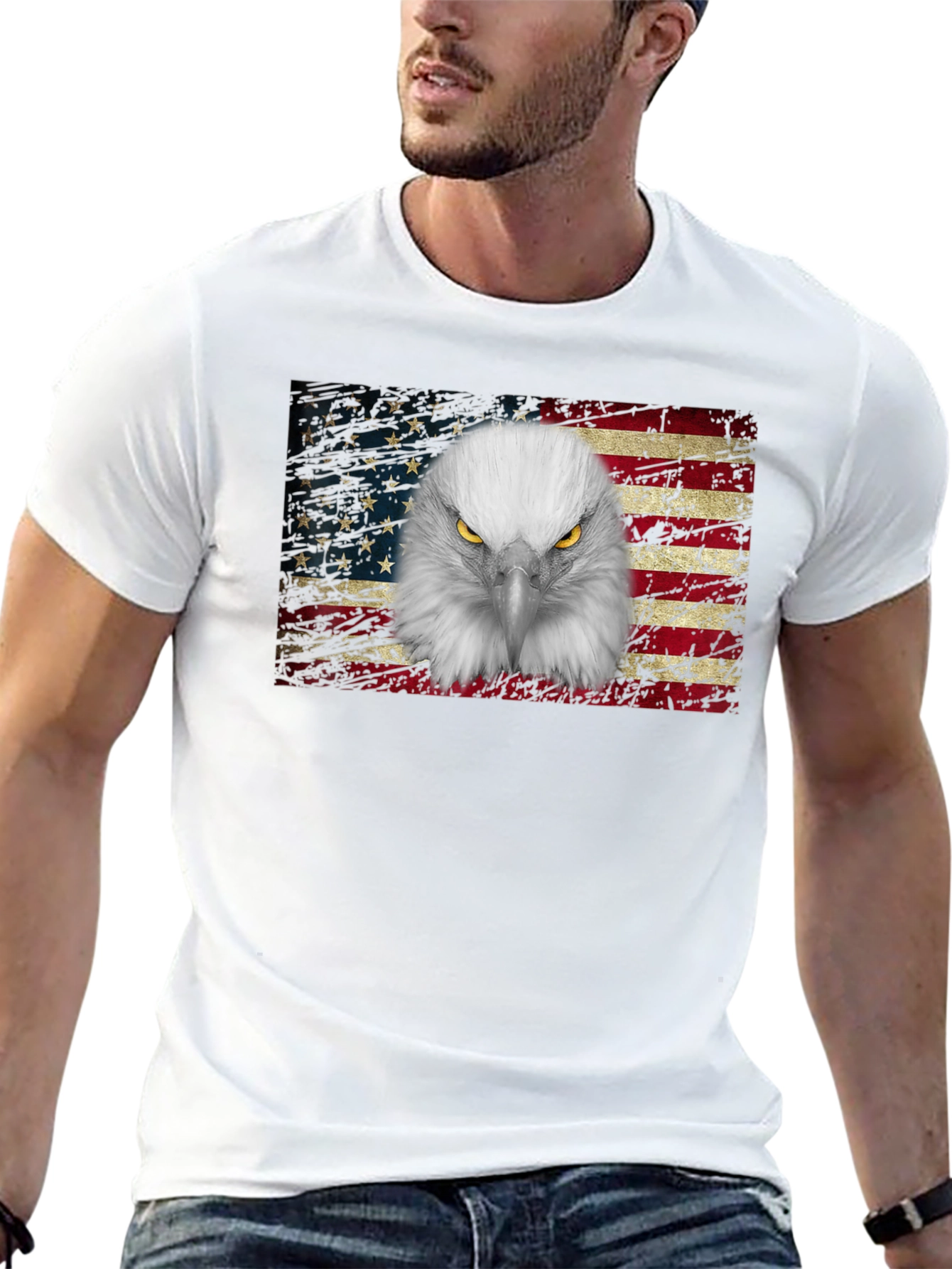 Eagle Flag Graphic T-Shirt