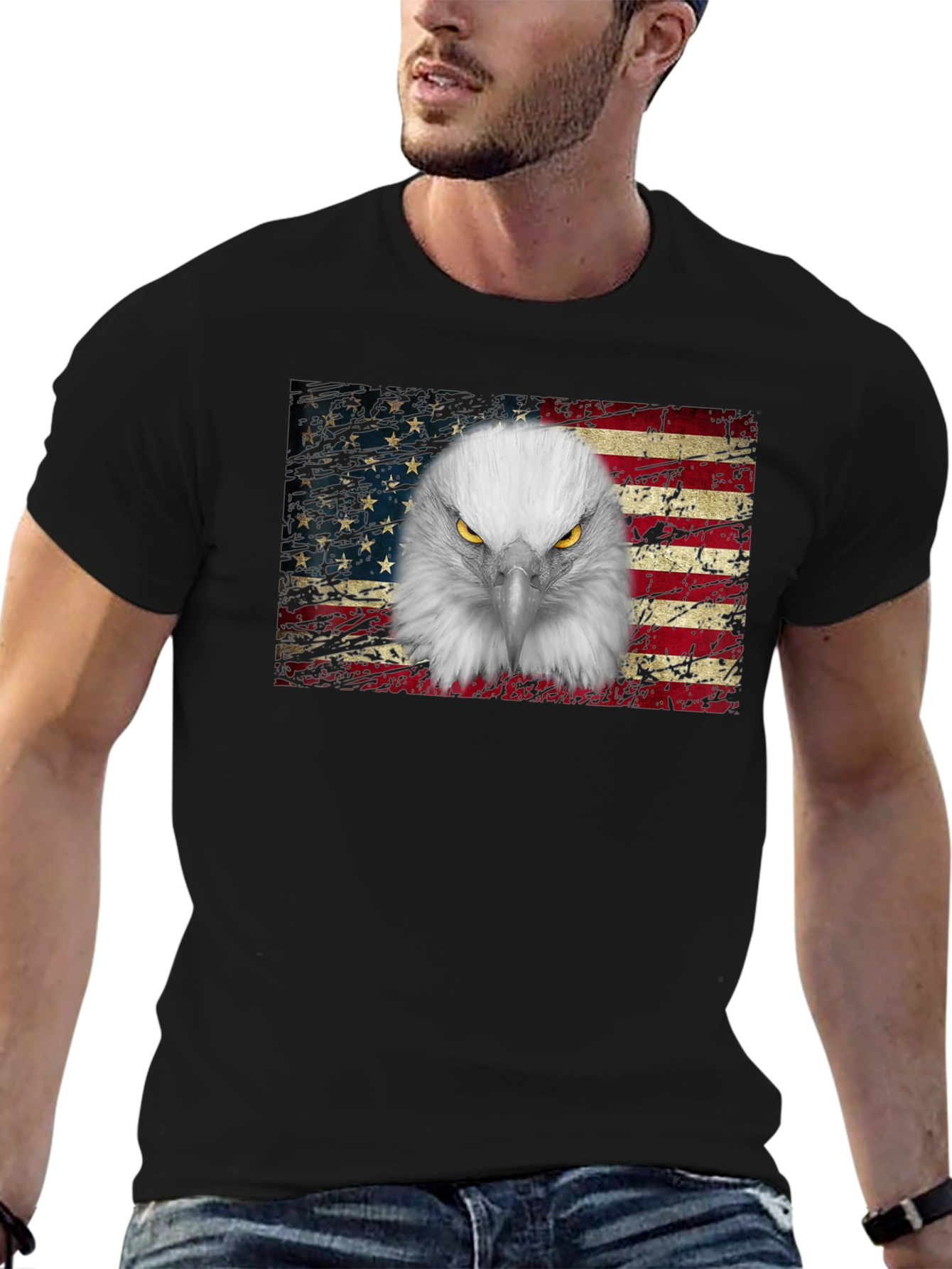 Eagle Flag Graphic T-Shirt