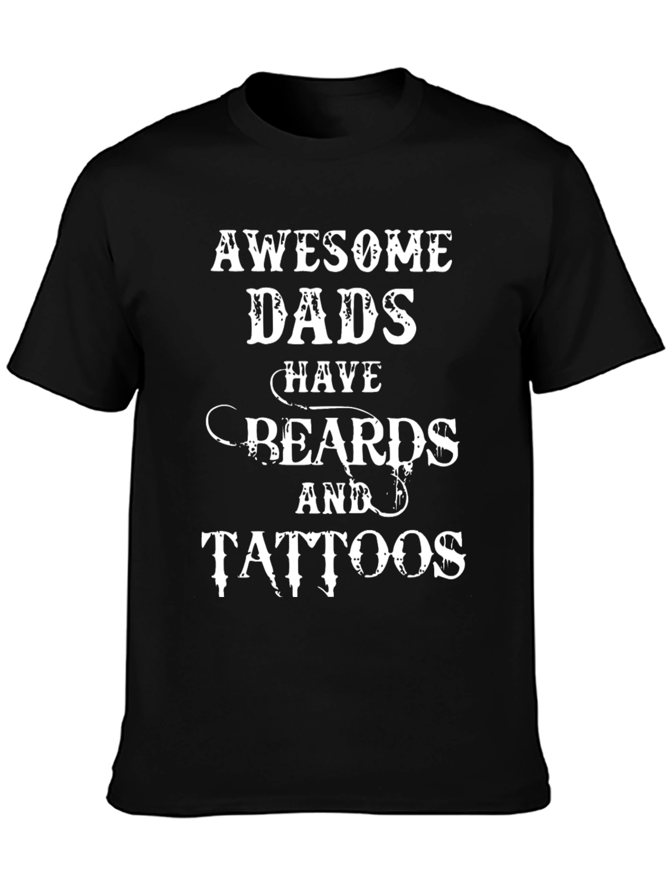 Awesome Dads Beards and Tattoos T-Shirt