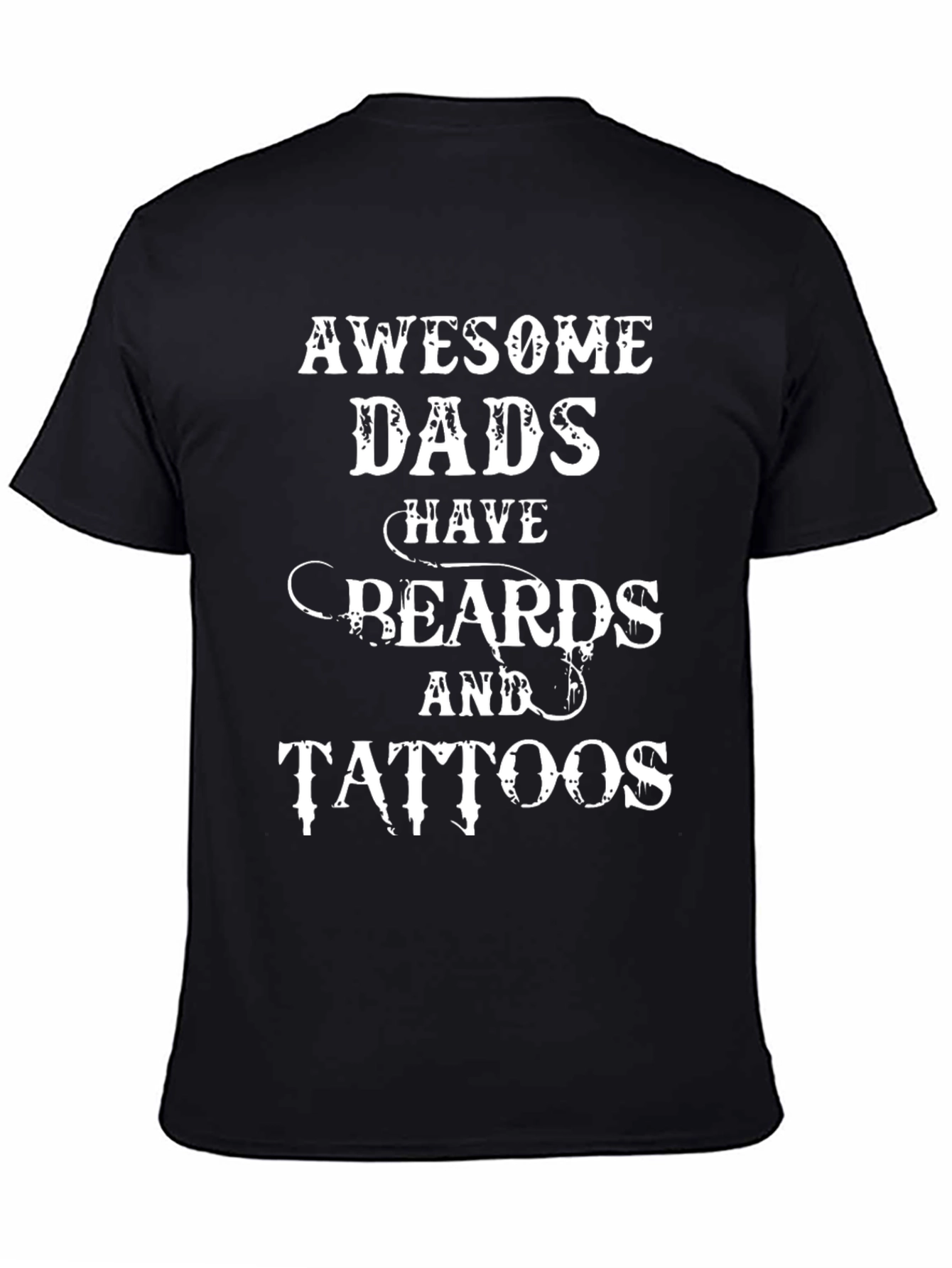 Awesome Dads Beards and Tattoos T-Shirt