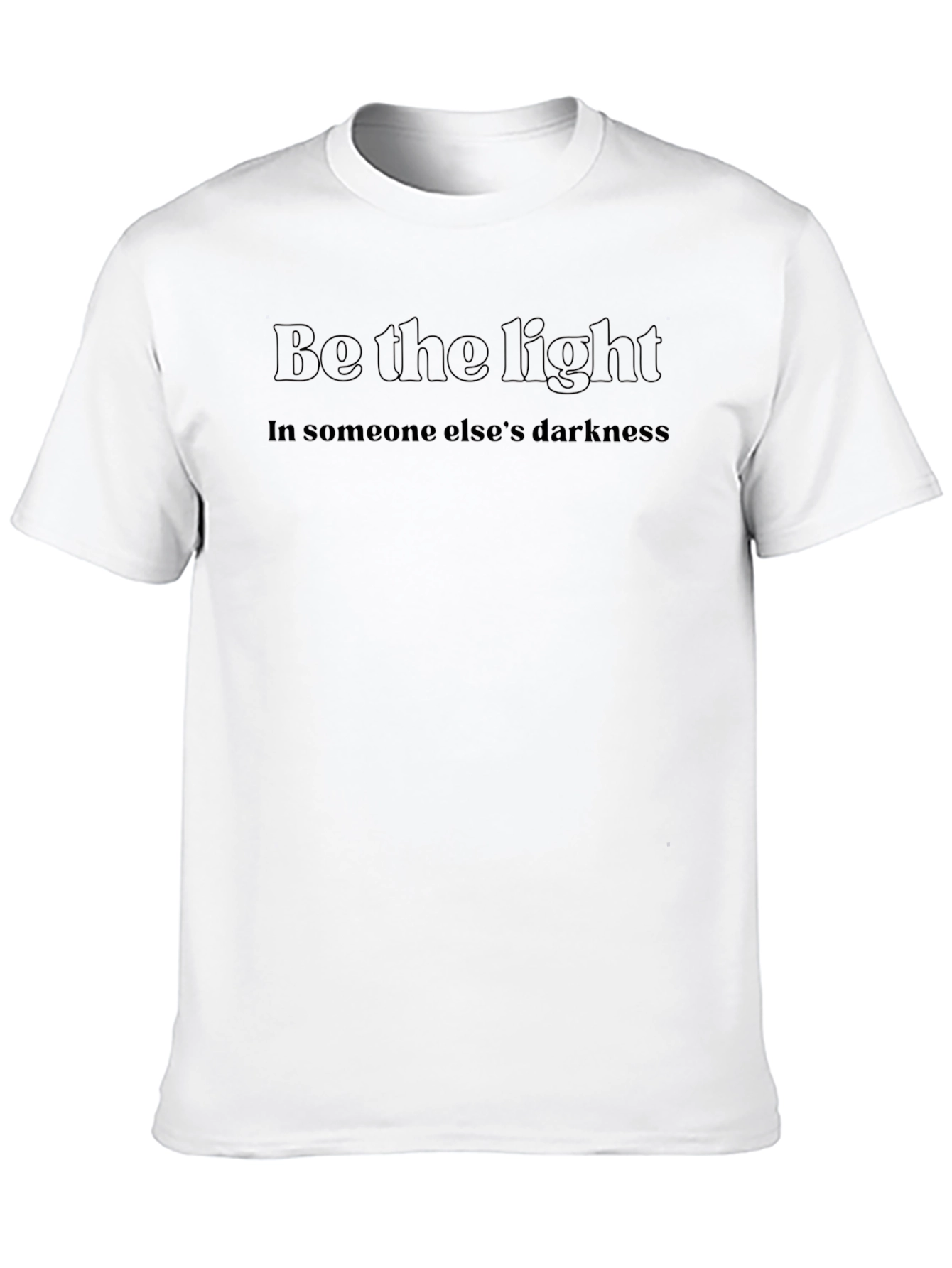 Be the Light Graphic T-Shirt - Inspiring Dark Tee