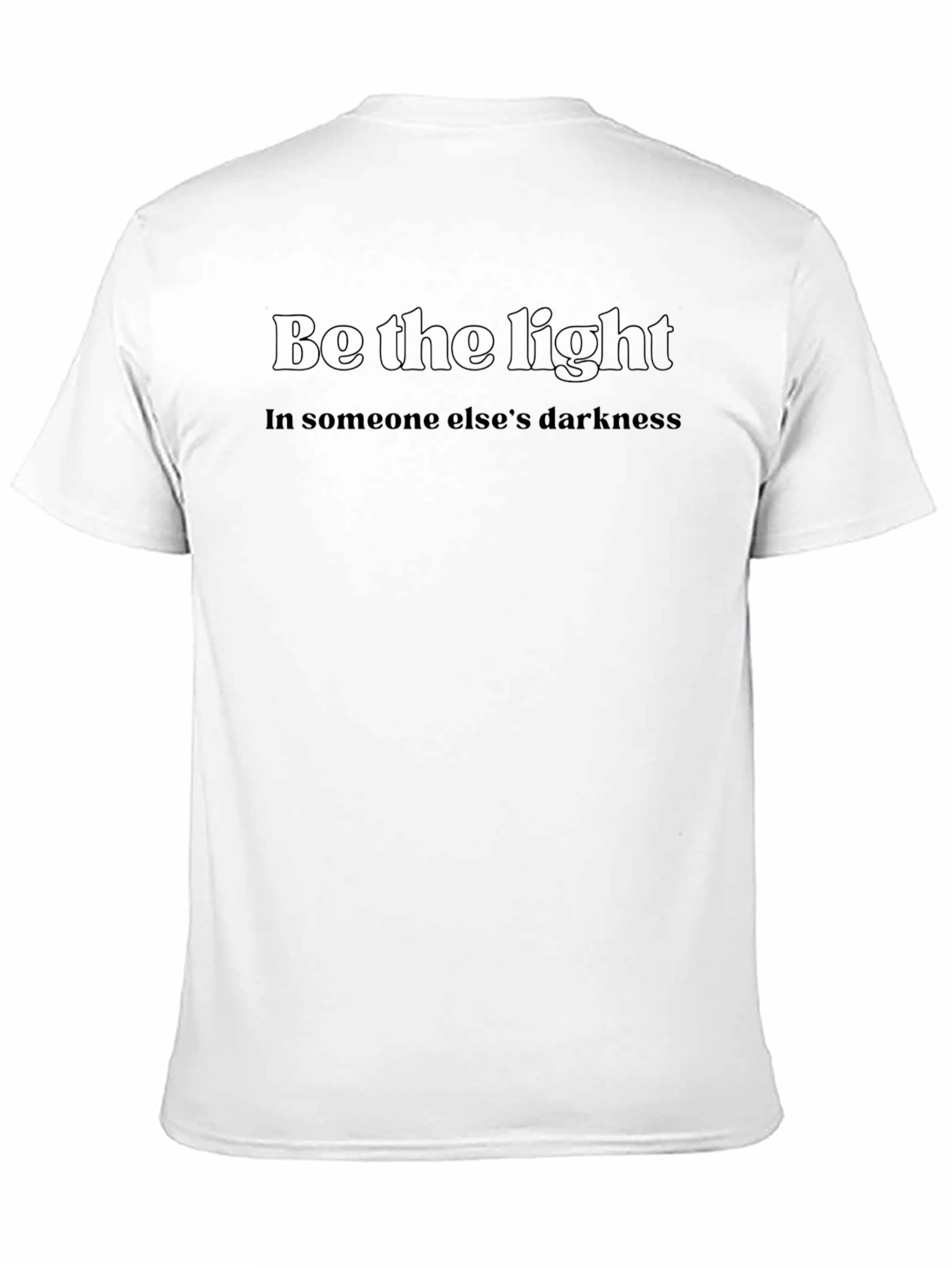 Be the Light Graphic T-Shirt - Inspiring Dark Tee