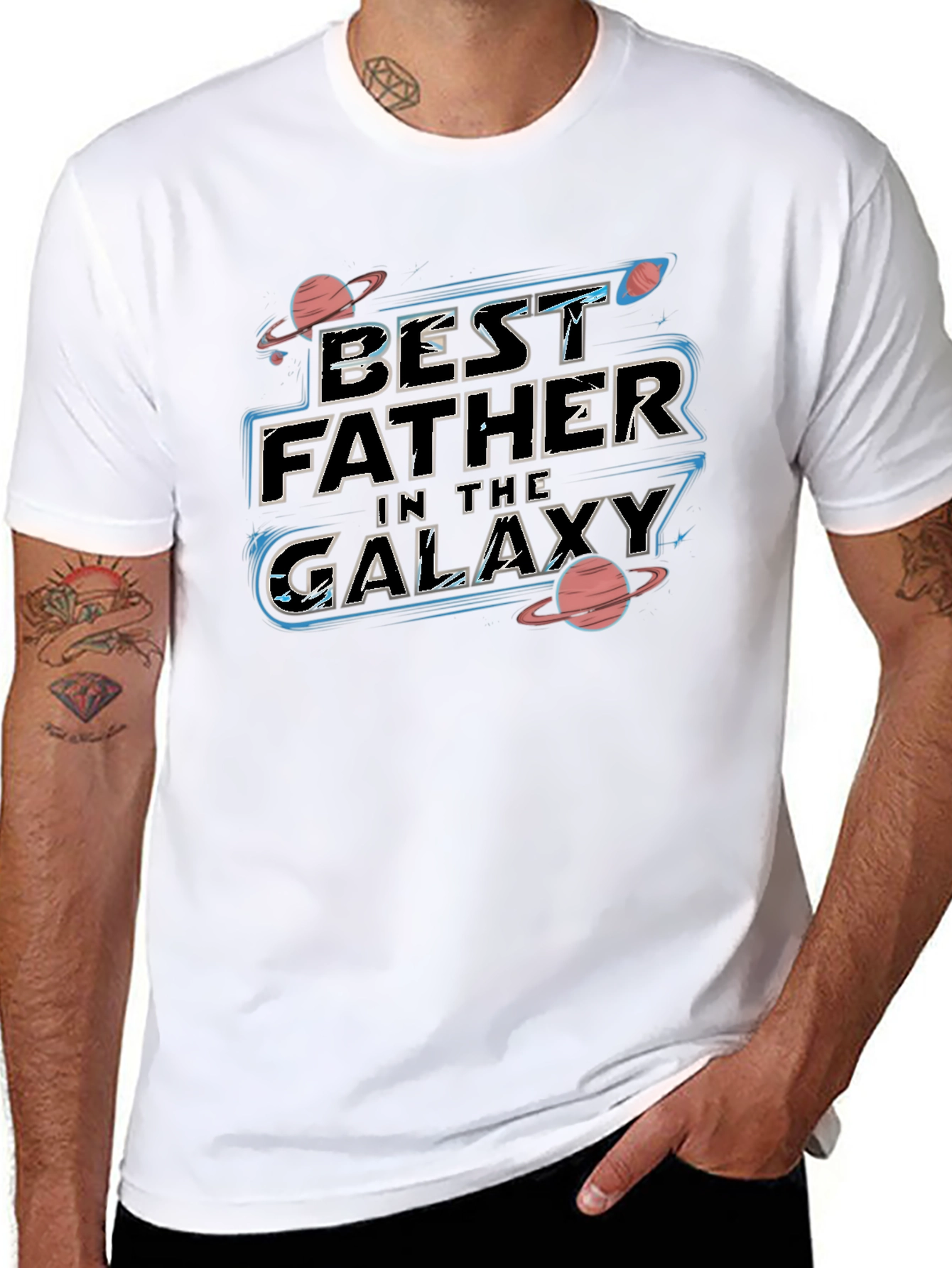 Best Father in the Galaxy Mens T-Shirt