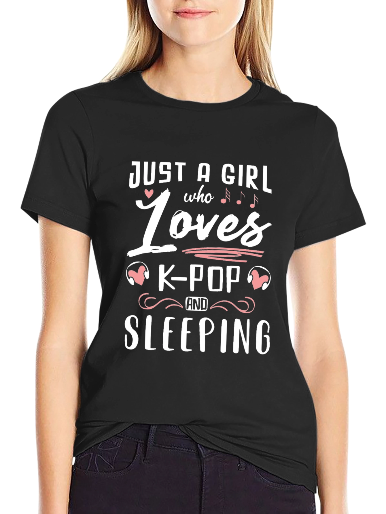 K-Pop & Sleeping Graphic T-Shirt