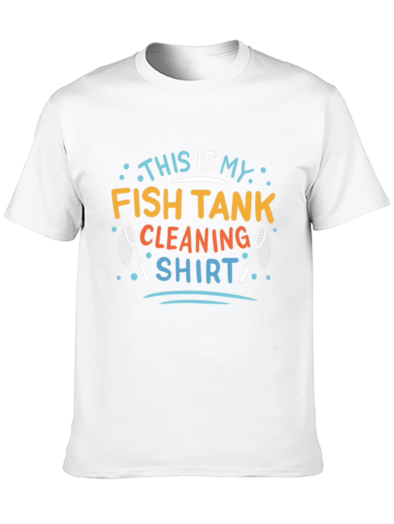 Fish Tank Cleaning Shirt - Mens Black Graphic Tee