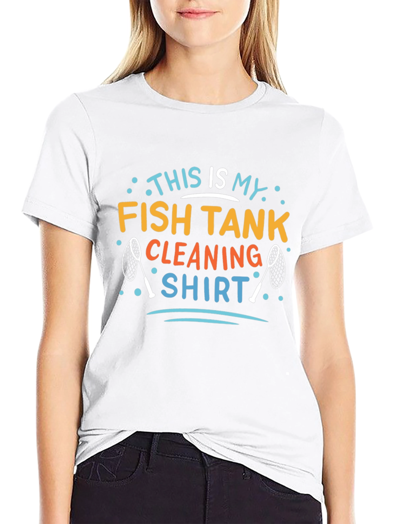 Fish Tank Cleaning Shirt - Mens Black Graphic Tee