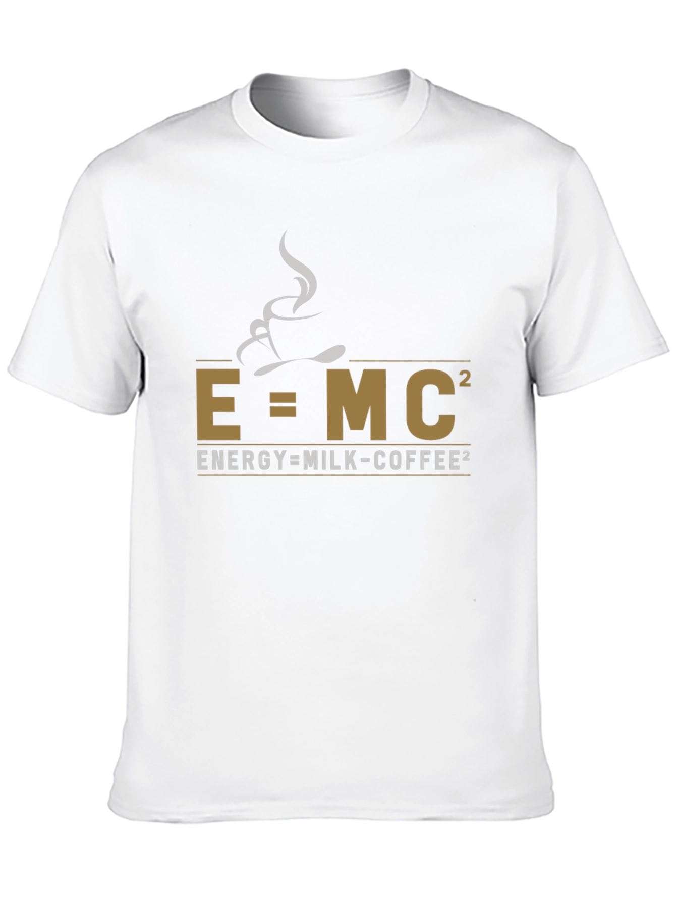 E=MC² Coffee T-Shirt - Science & Caffeine Tee