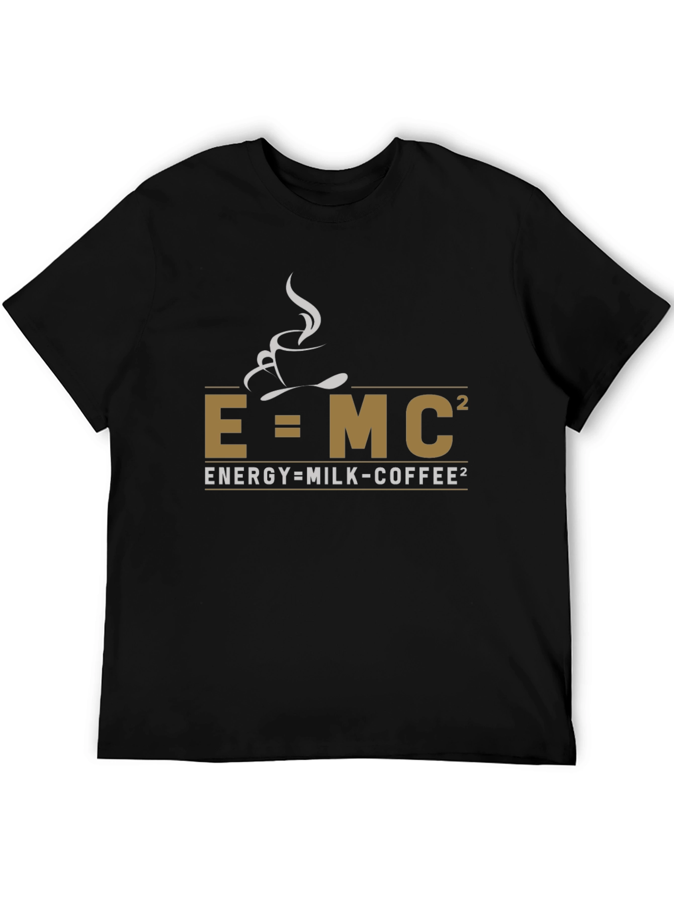 E=MC² Coffee T-Shirt - Science & Caffeine Tee