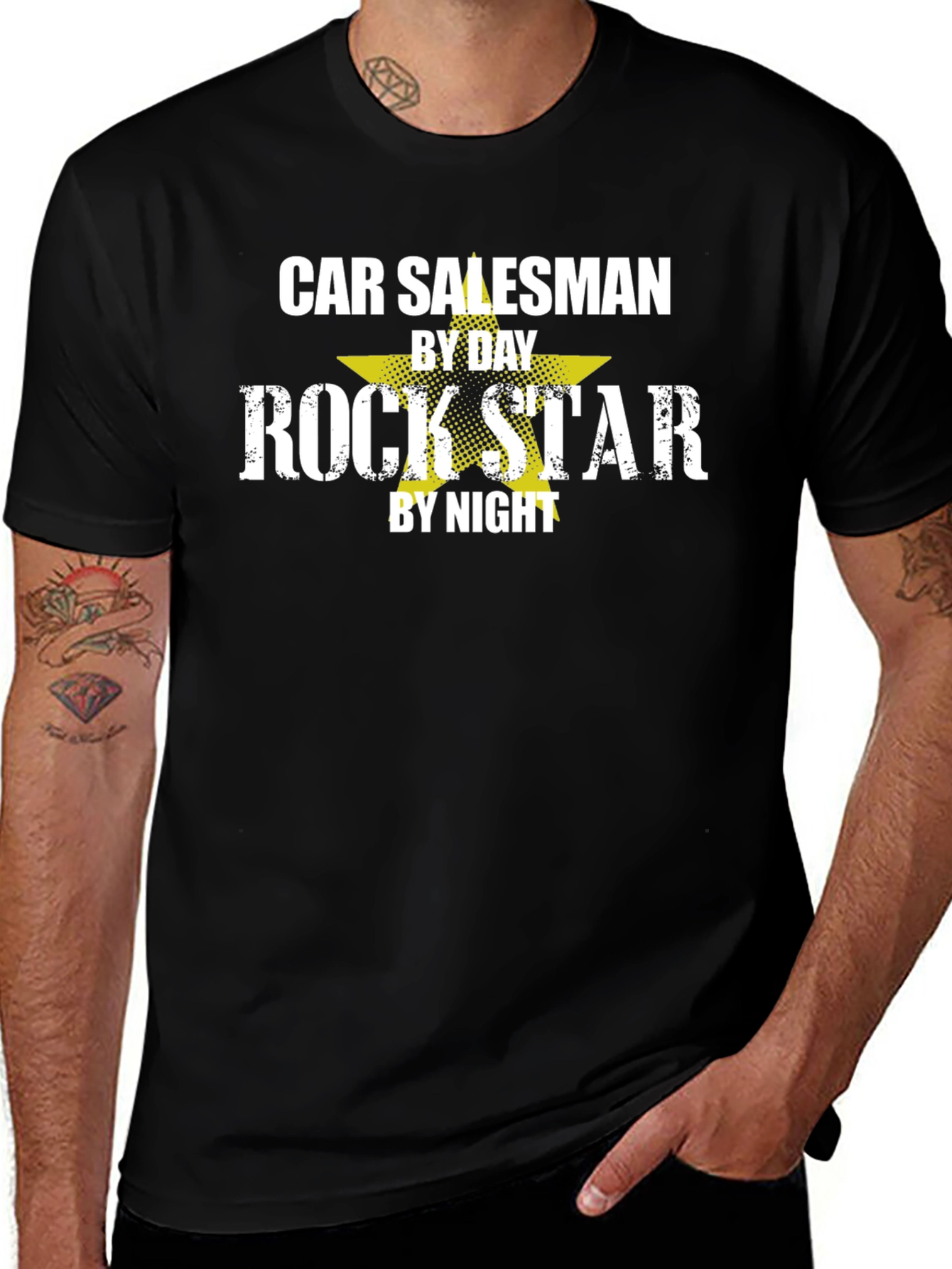 Car Salesman Rock Star T-Shirt