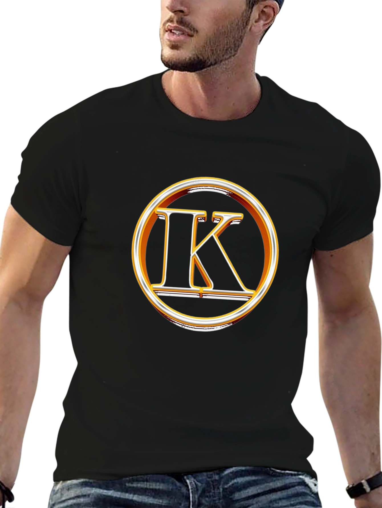 Bold IK Logo Black T-Shirt
