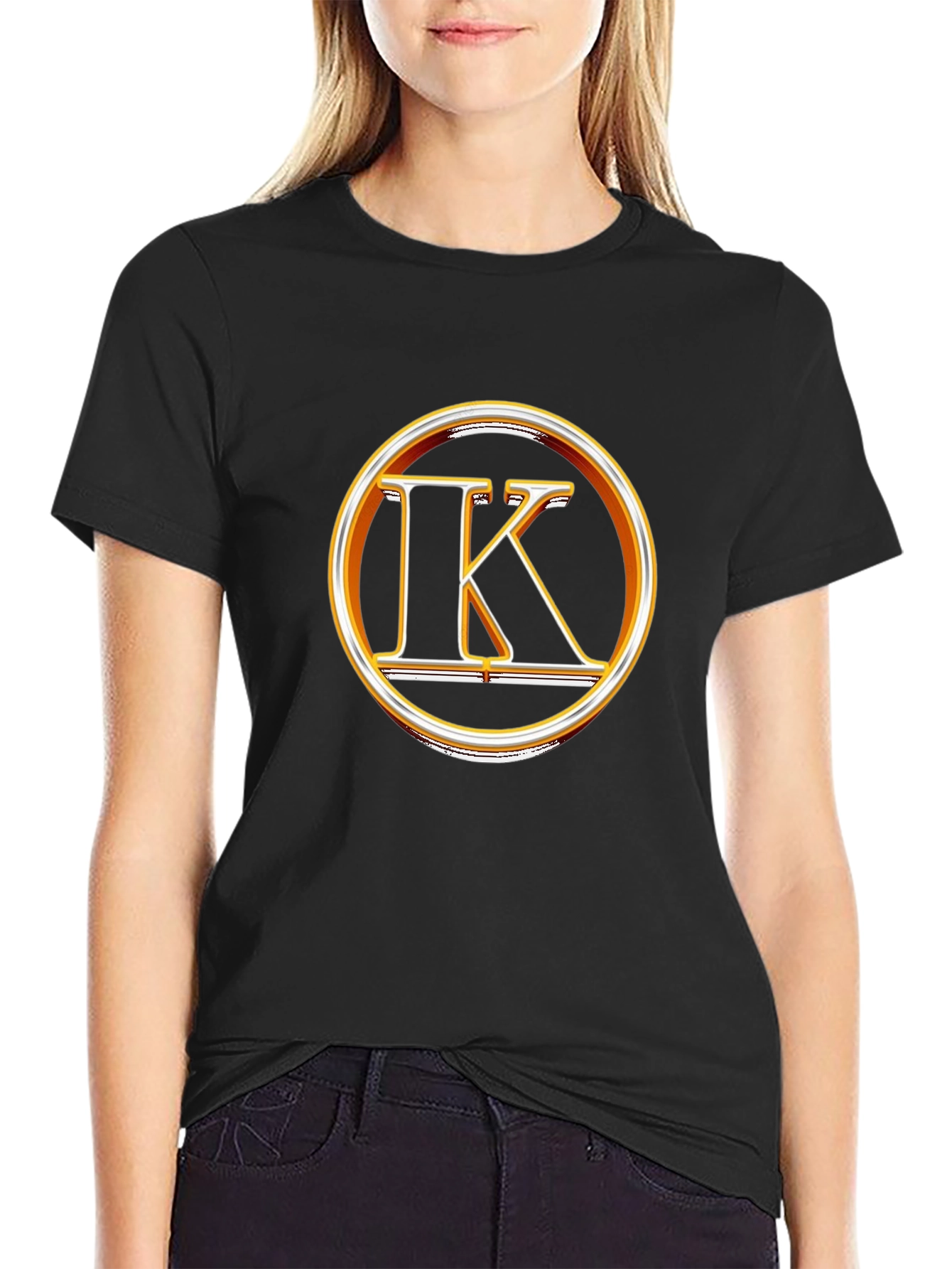 Bold IK Logo Black T-Shirt
