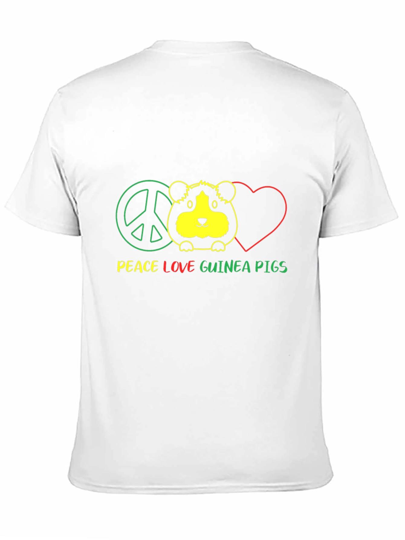 Peace Love Guinea Pigs Graphic T-Shirt