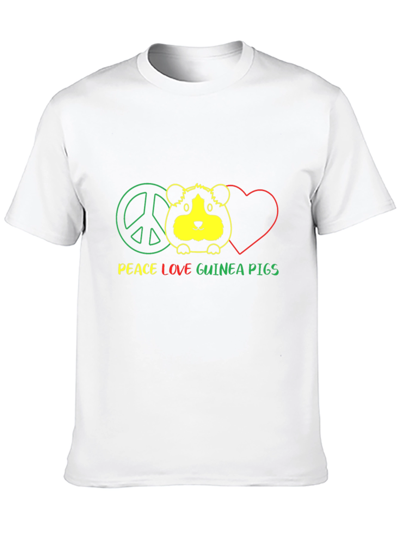 Peace Love Guinea Pigs Graphic T-Shirt