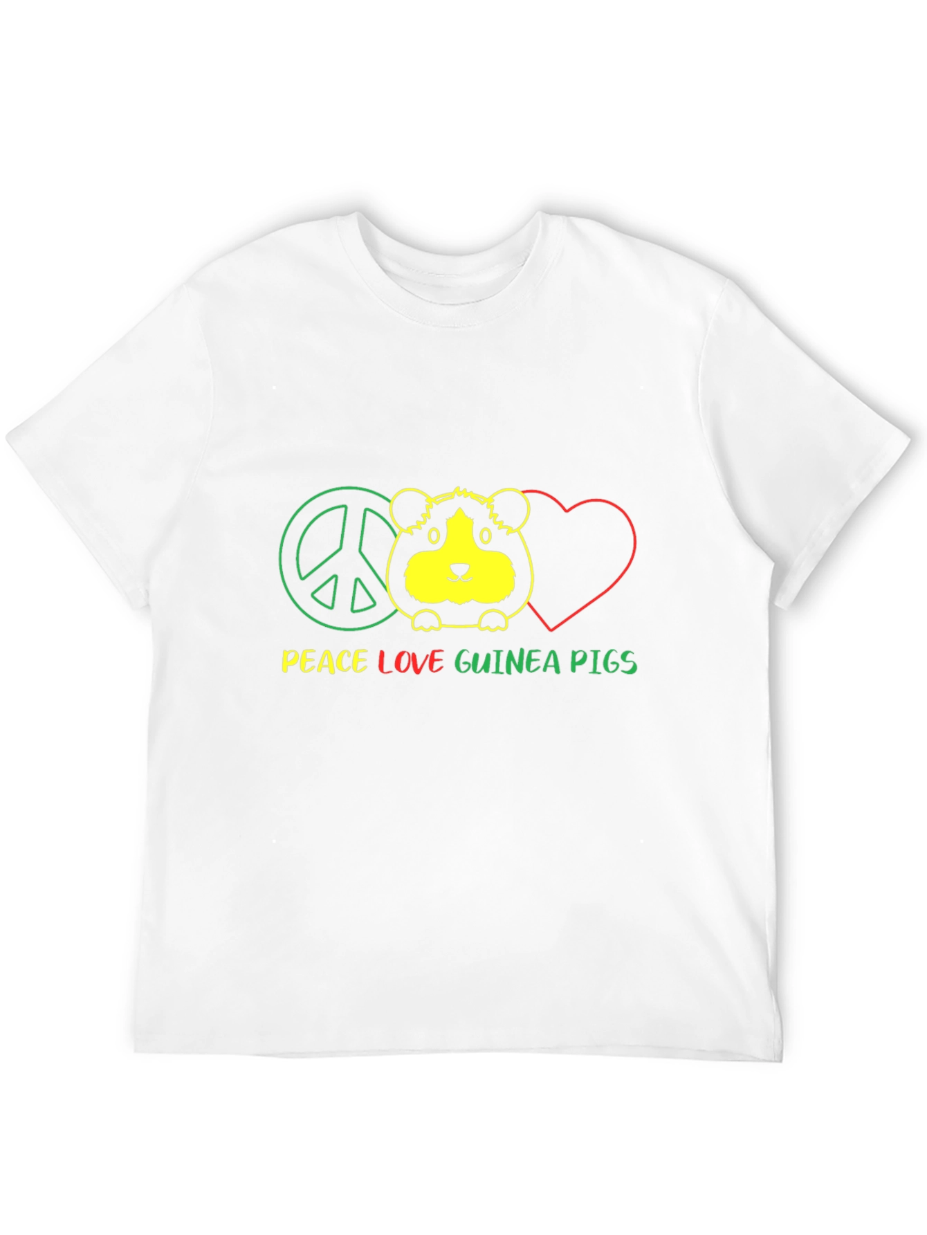 Peace Love Guinea Pigs Graphic T-Shirt