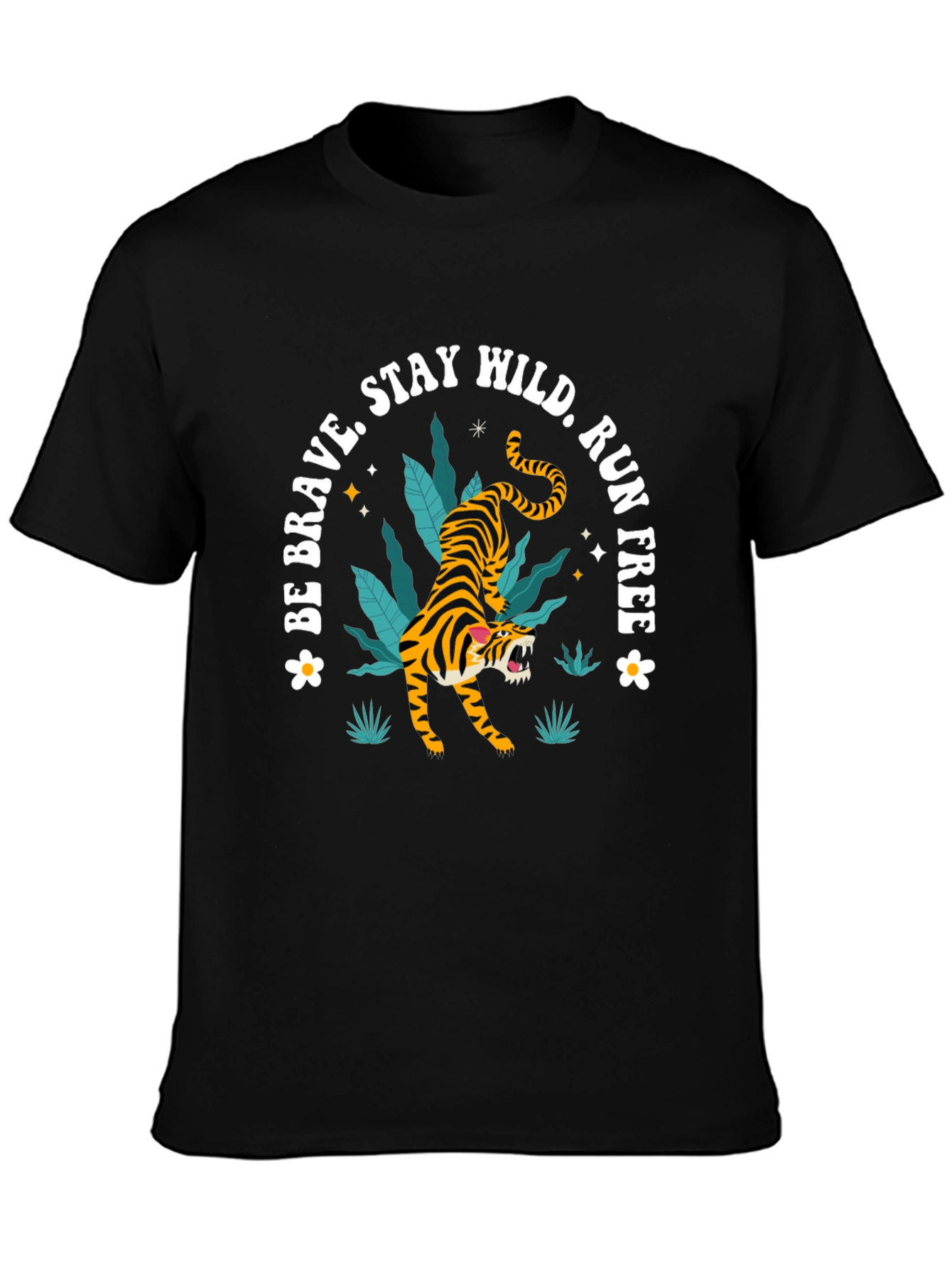 Be Brave Tiger Graphic Tee