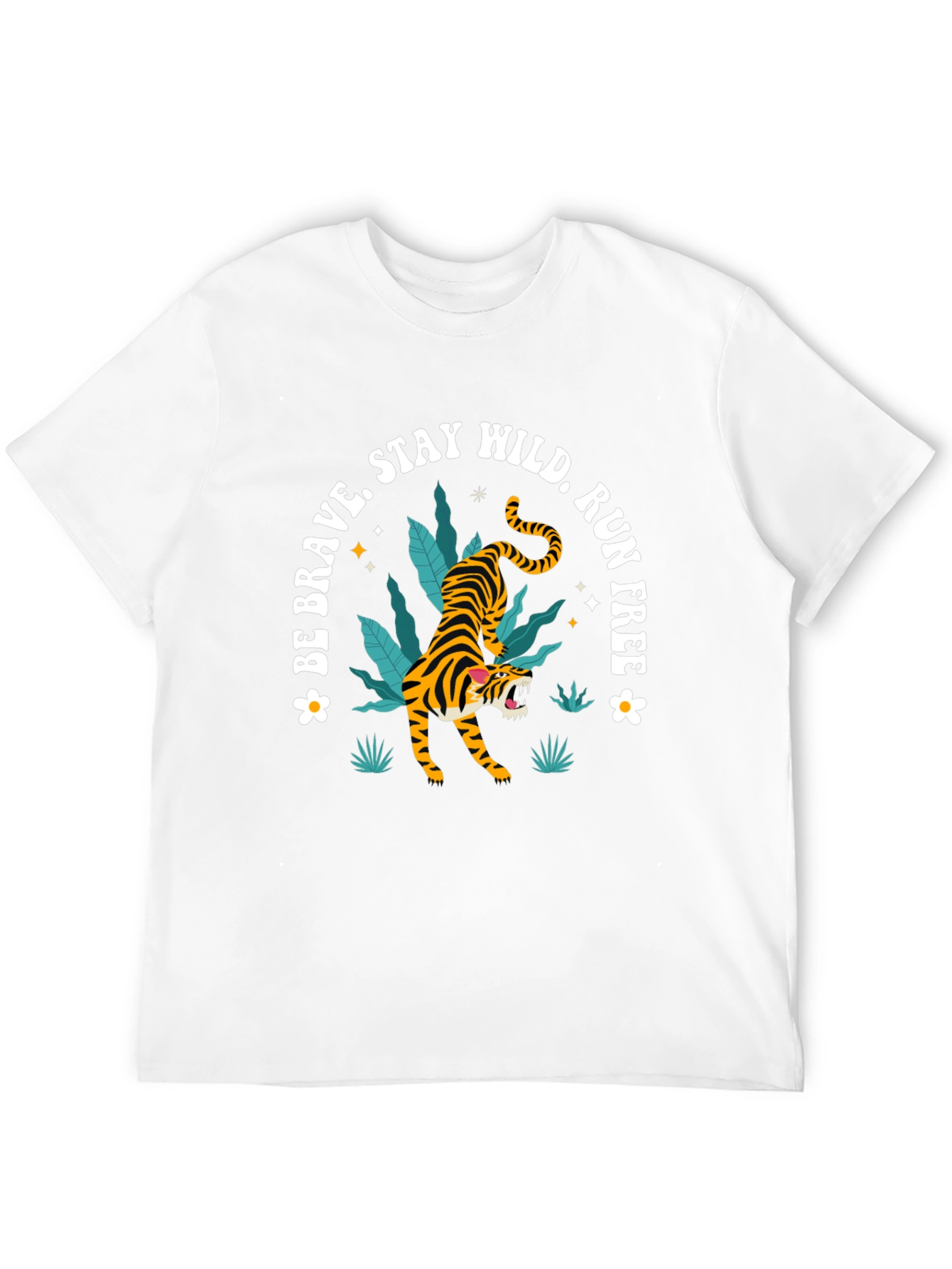 Be Brave Tiger Graphic Tee