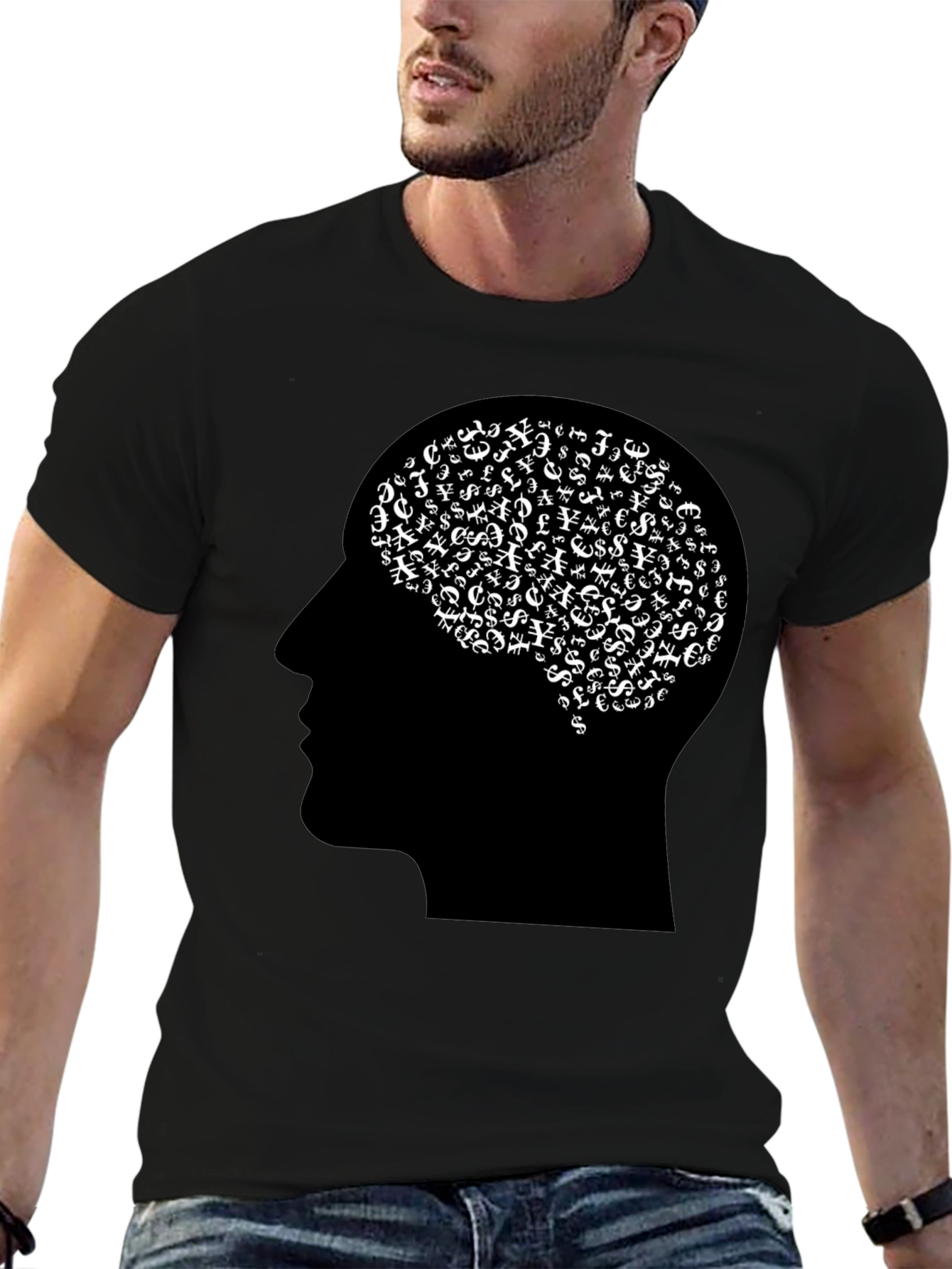 Money Minded Tee - Black Graphic T-Shirt