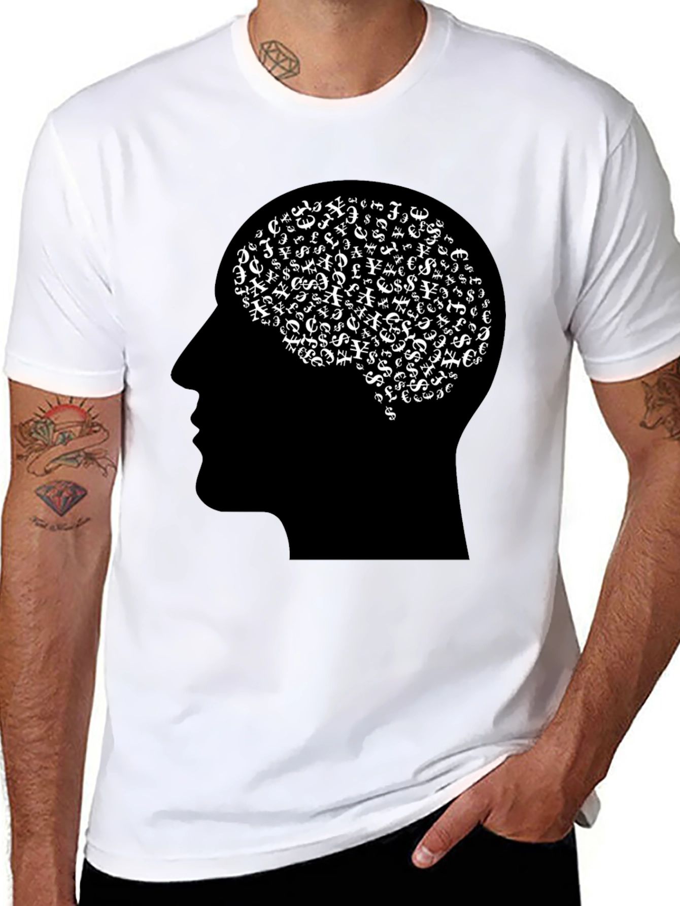 Money Minded Tee - Black Graphic T-Shirt