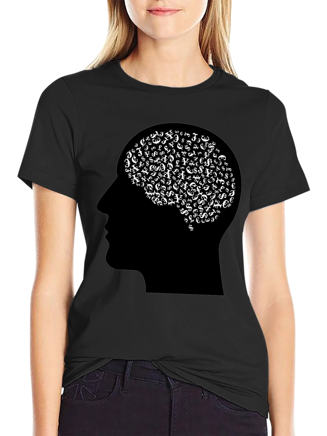 Money Minded Tee - Black Graphic T-Shirt