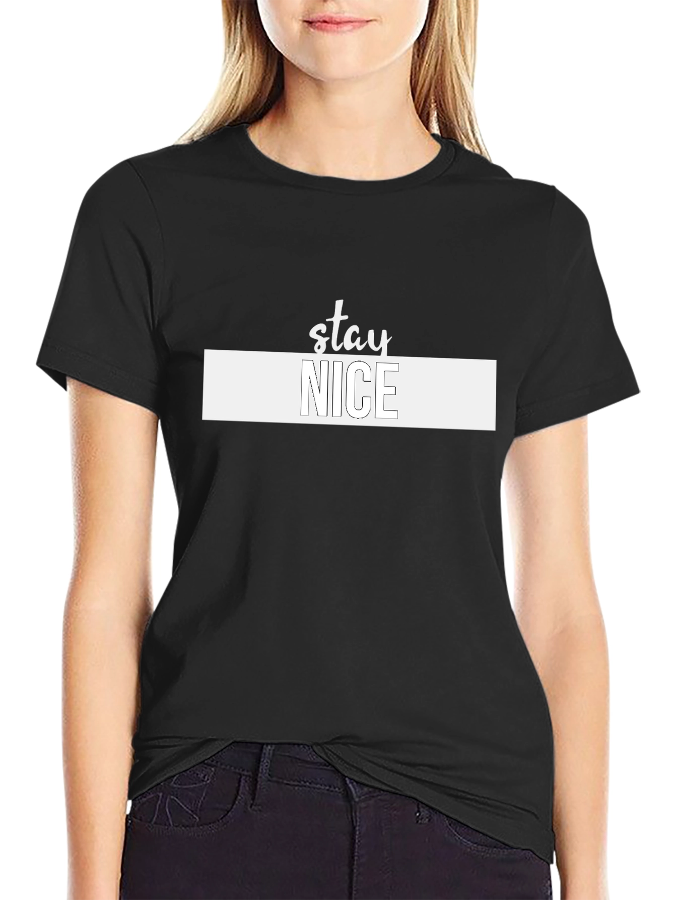 Stay Nice Graphic T-Shirt - Trendy Mens Tee