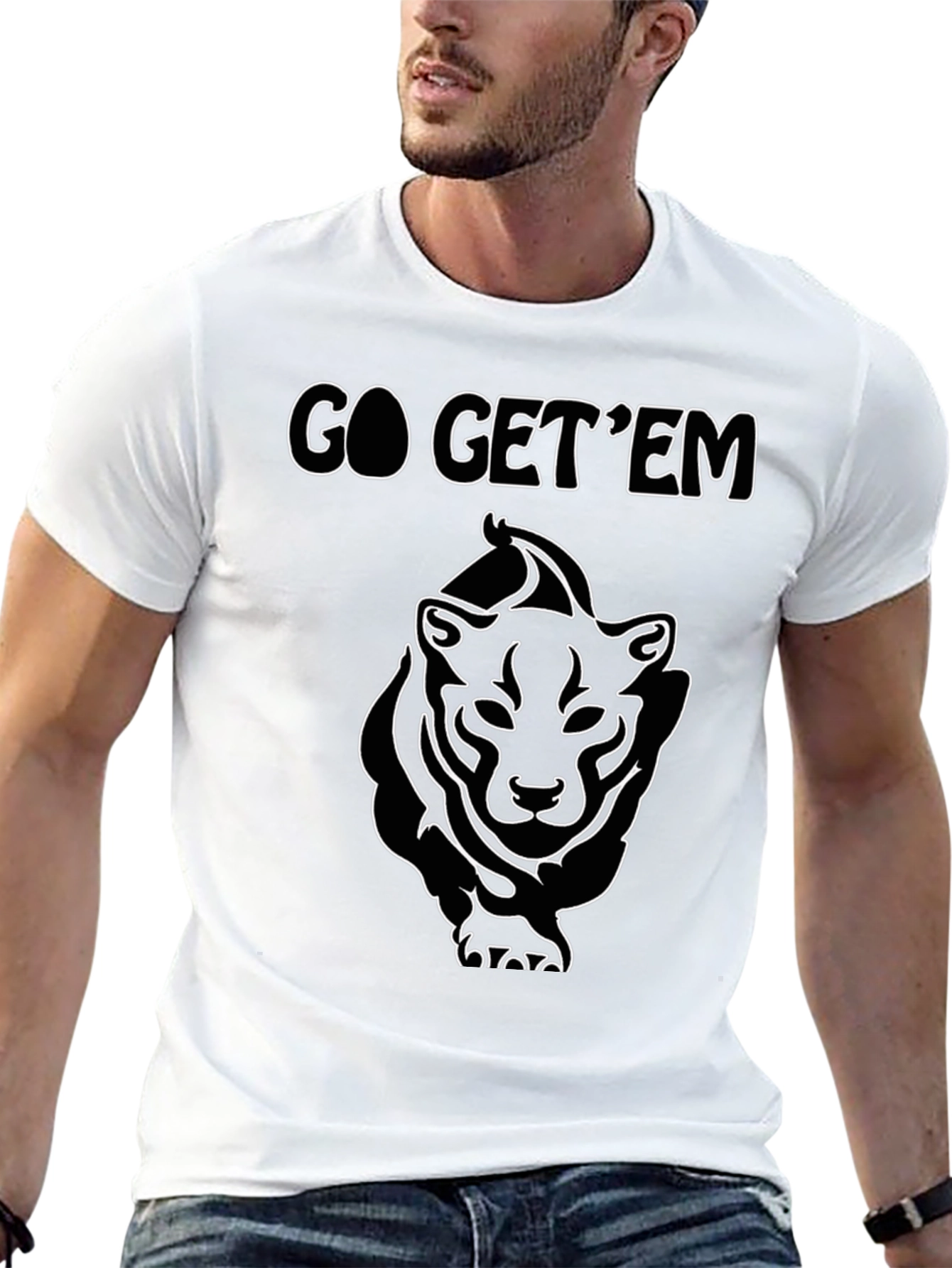 Go Get Em Graphic Tee - Fierce Tiger Design