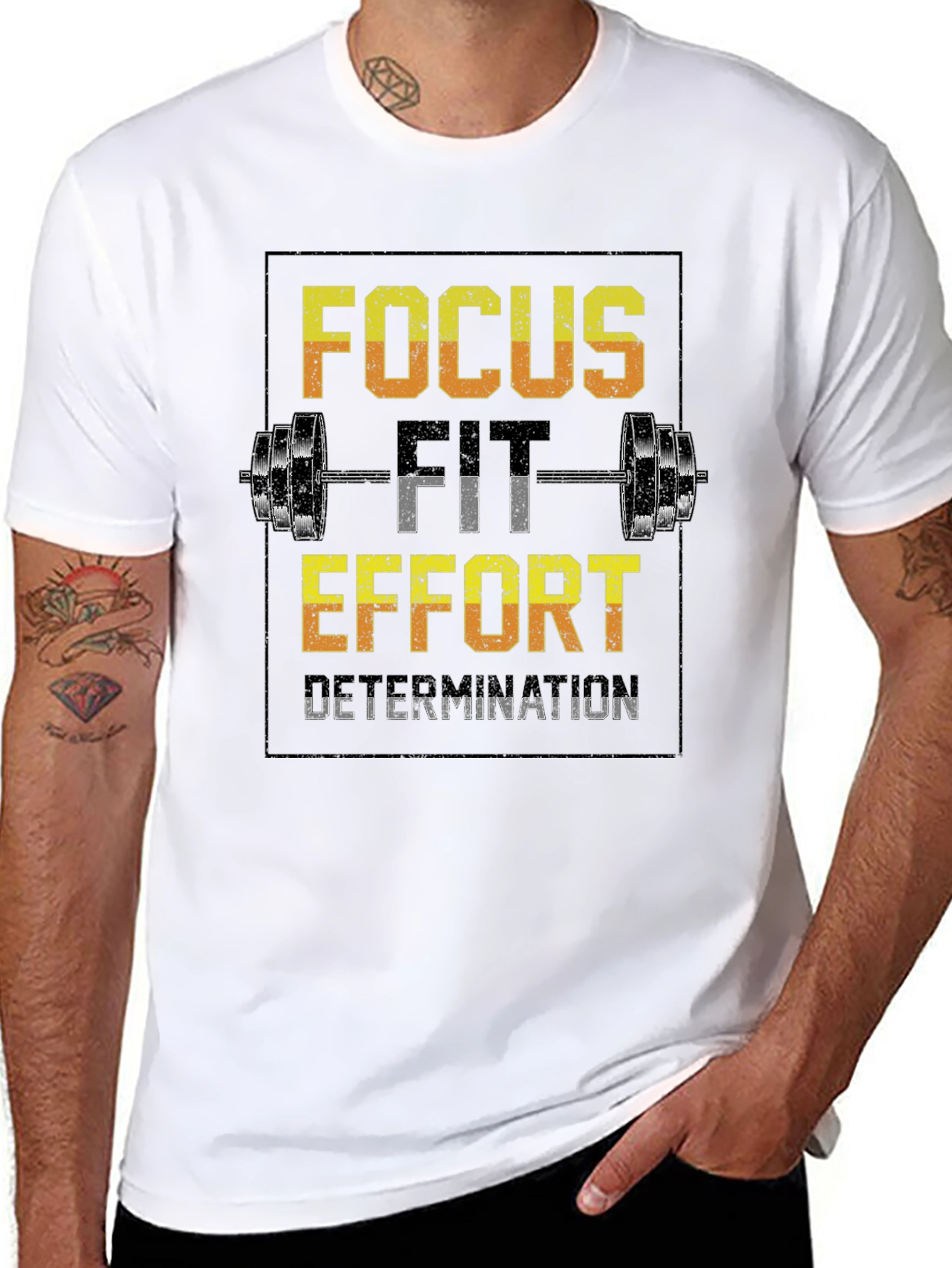 Focus Fit Effort Gym Workout T-Shirt