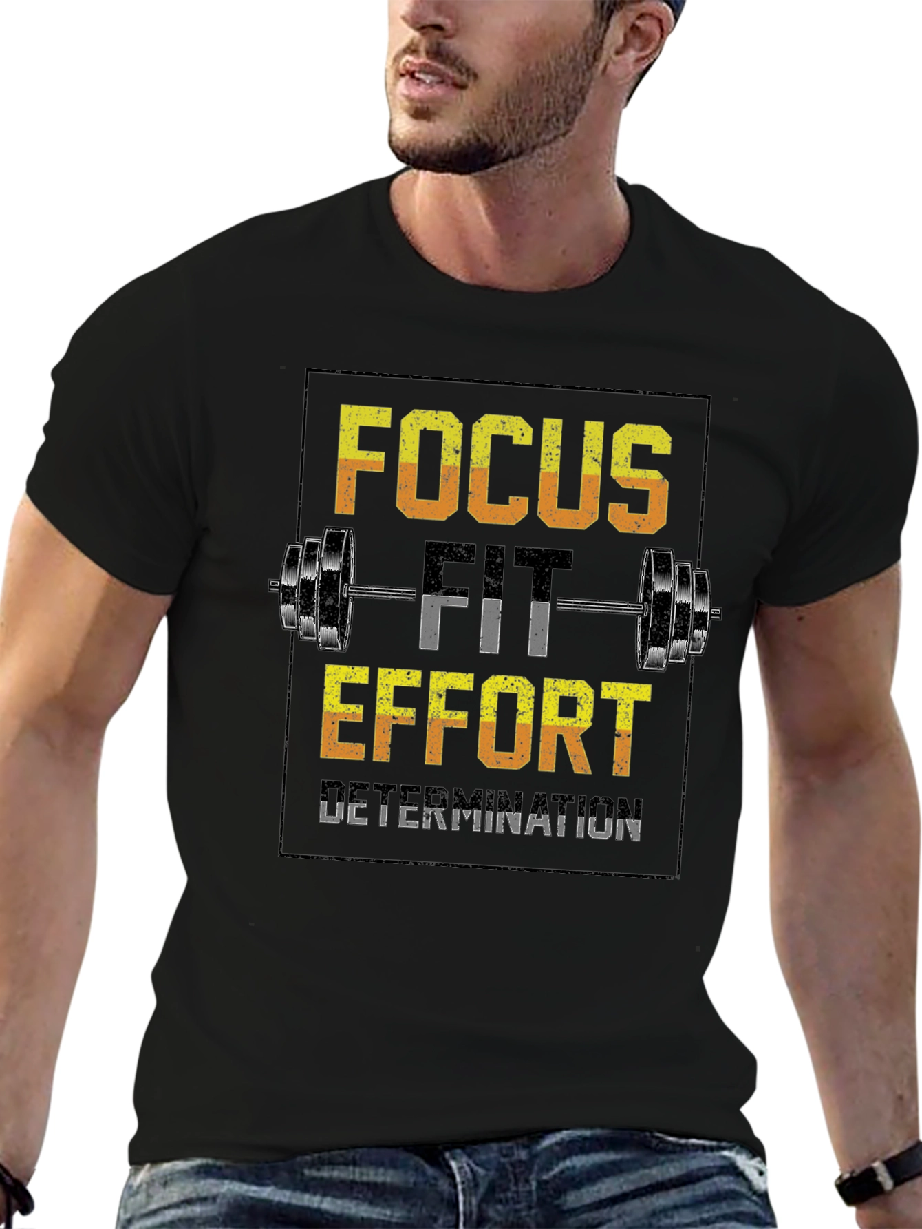 Focus Fit Effort Gym Workout T-Shirt