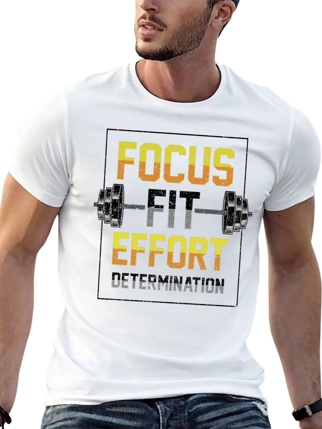 Focus Fit Effort Gym Workout T-Shirt
