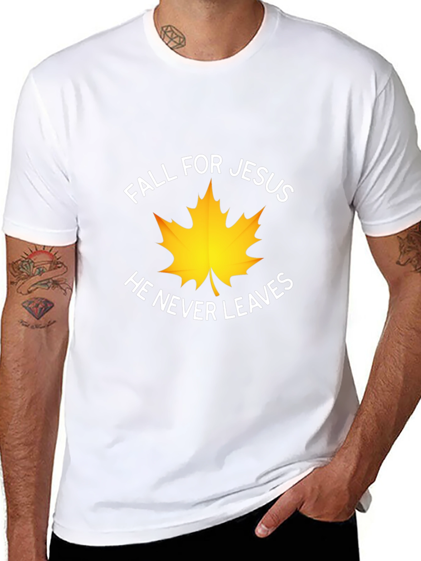 Fall for Jesus T-Shirt Christian Apparel