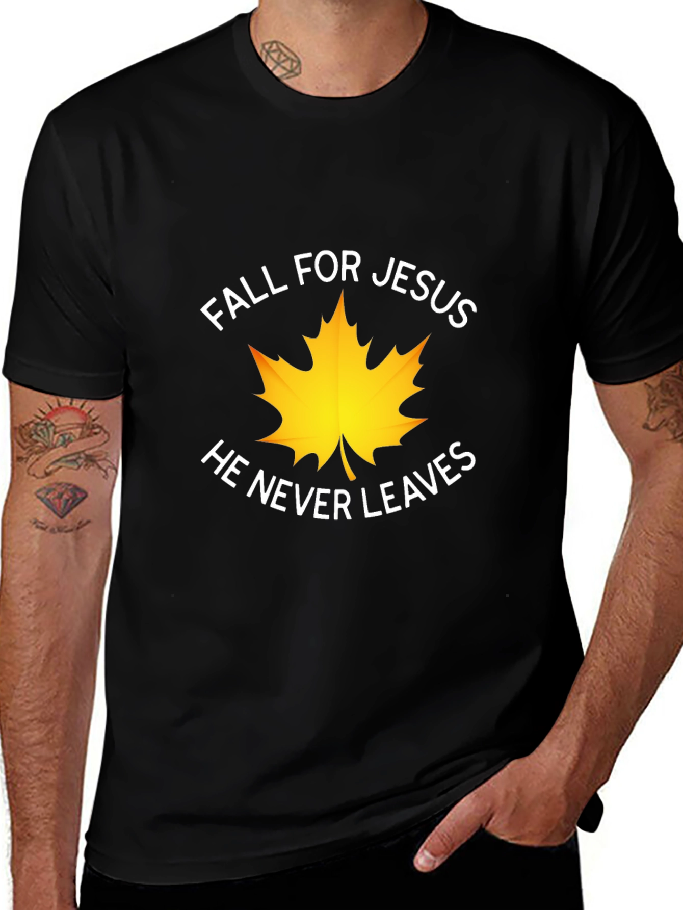 Fall for Jesus T-Shirt Christian Apparel