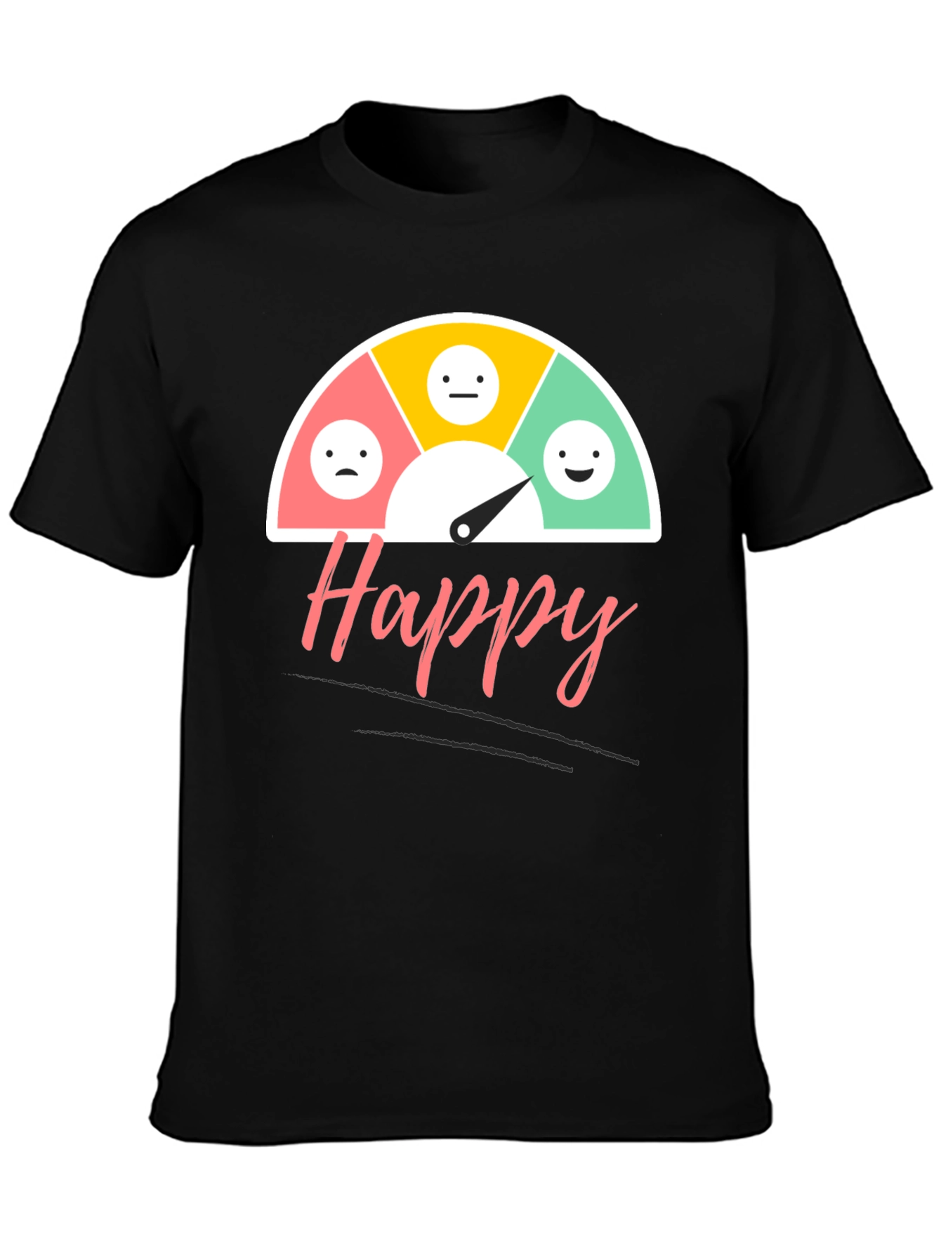 Happy Mood Gauge T-Shirt - Express Your Feelings!