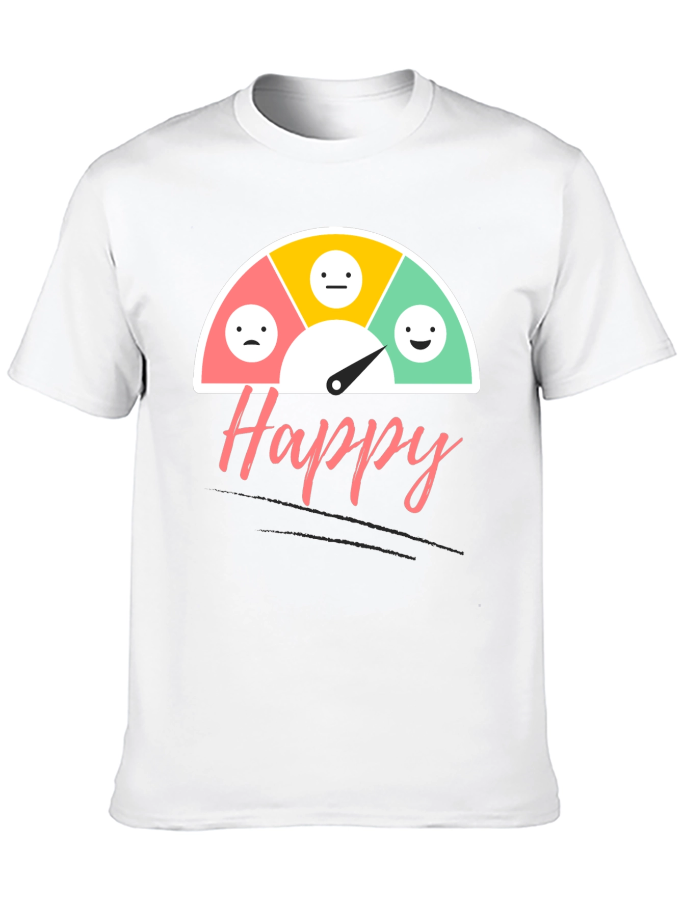 Happy Mood Gauge T-Shirt - Express Your Feelings!