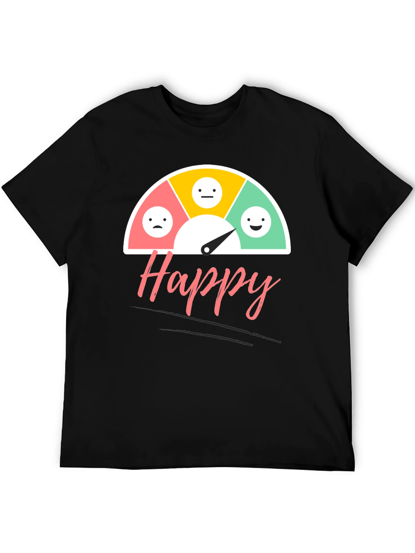 Happy Mood Gauge T-Shirt - Express Your Feelings!