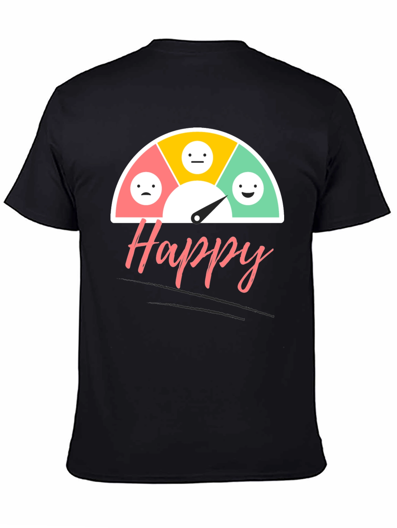 Happy Mood Gauge T-Shirt - Express Your Feelings!
