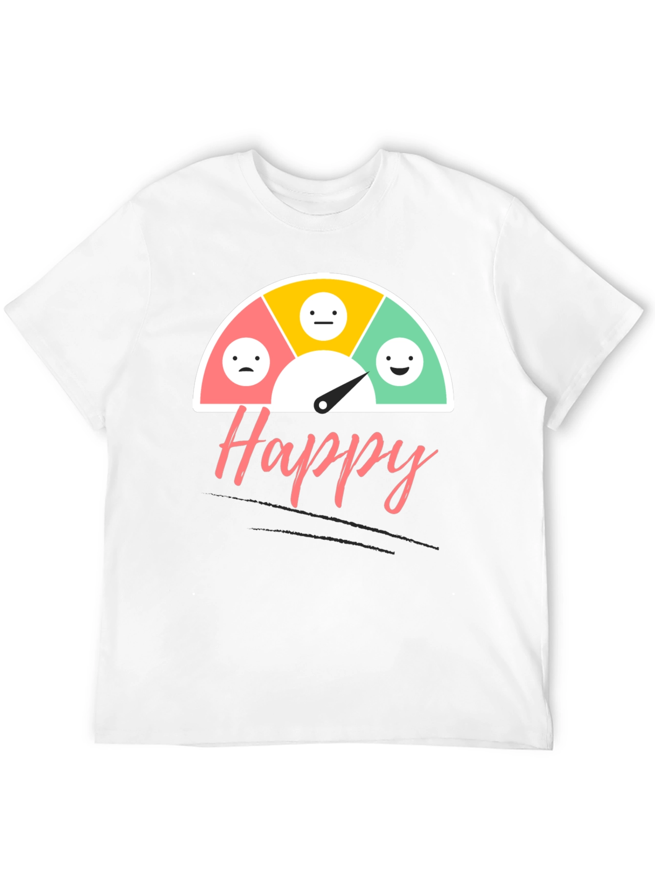 Happy Mood Gauge T-Shirt - Express Your Feelings!