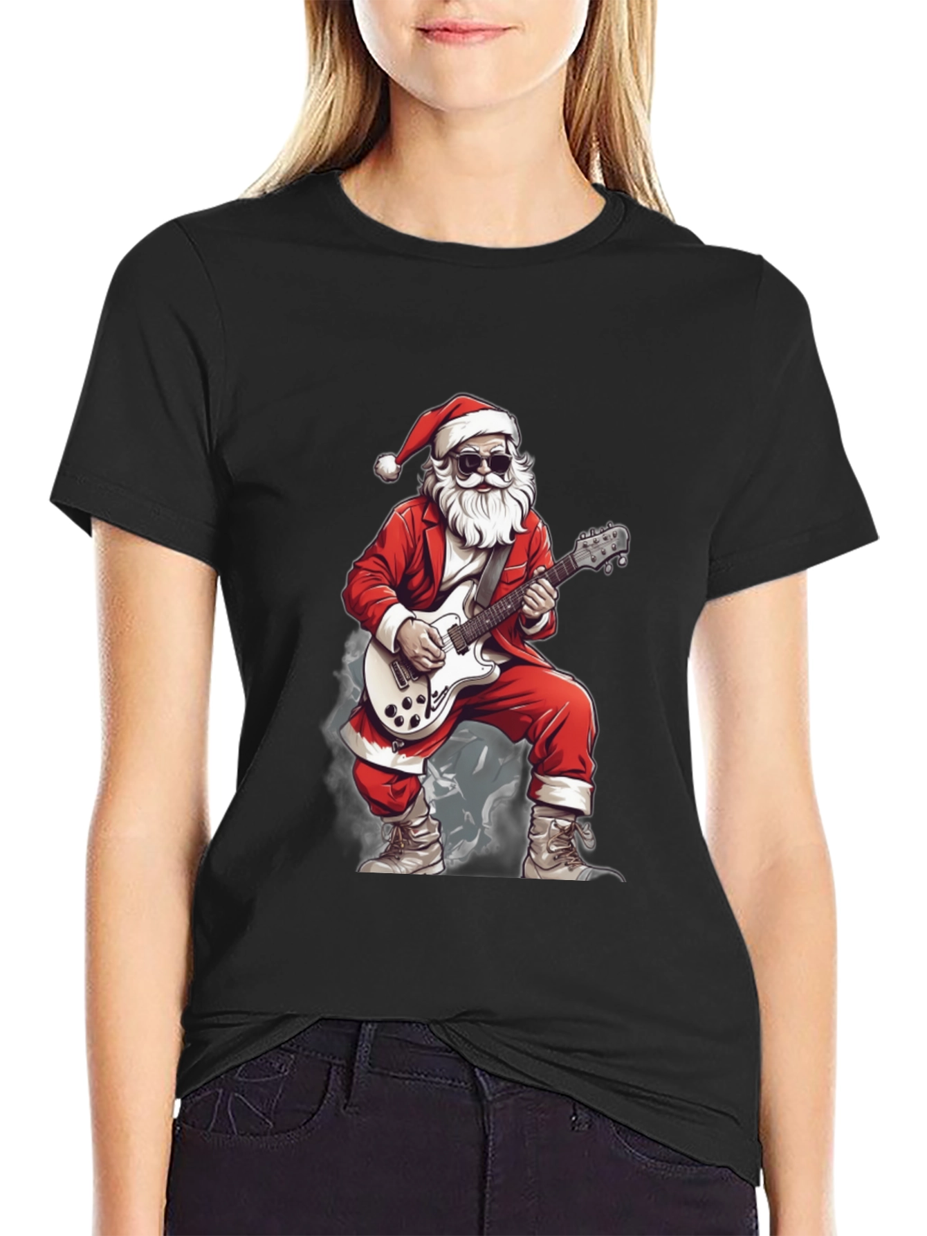 Rockin Santa Graphic Tee