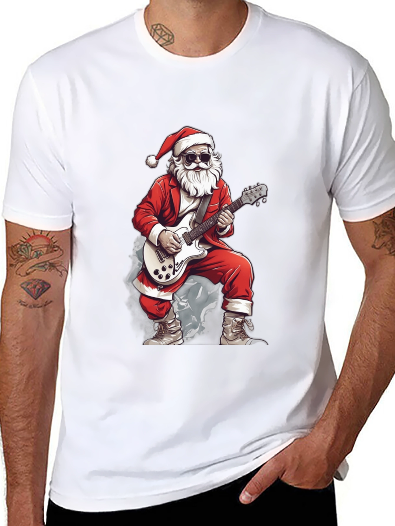 Rockin Santa Graphic Tee