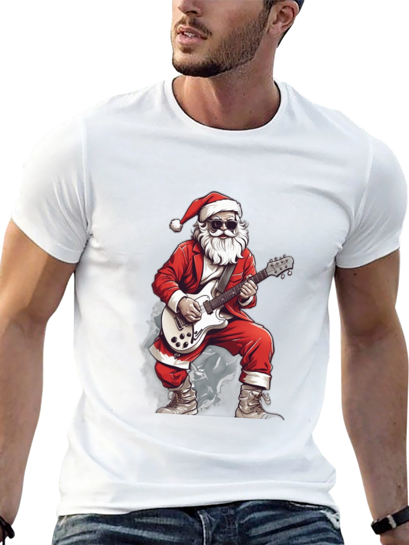 Rockin Santa Graphic Tee