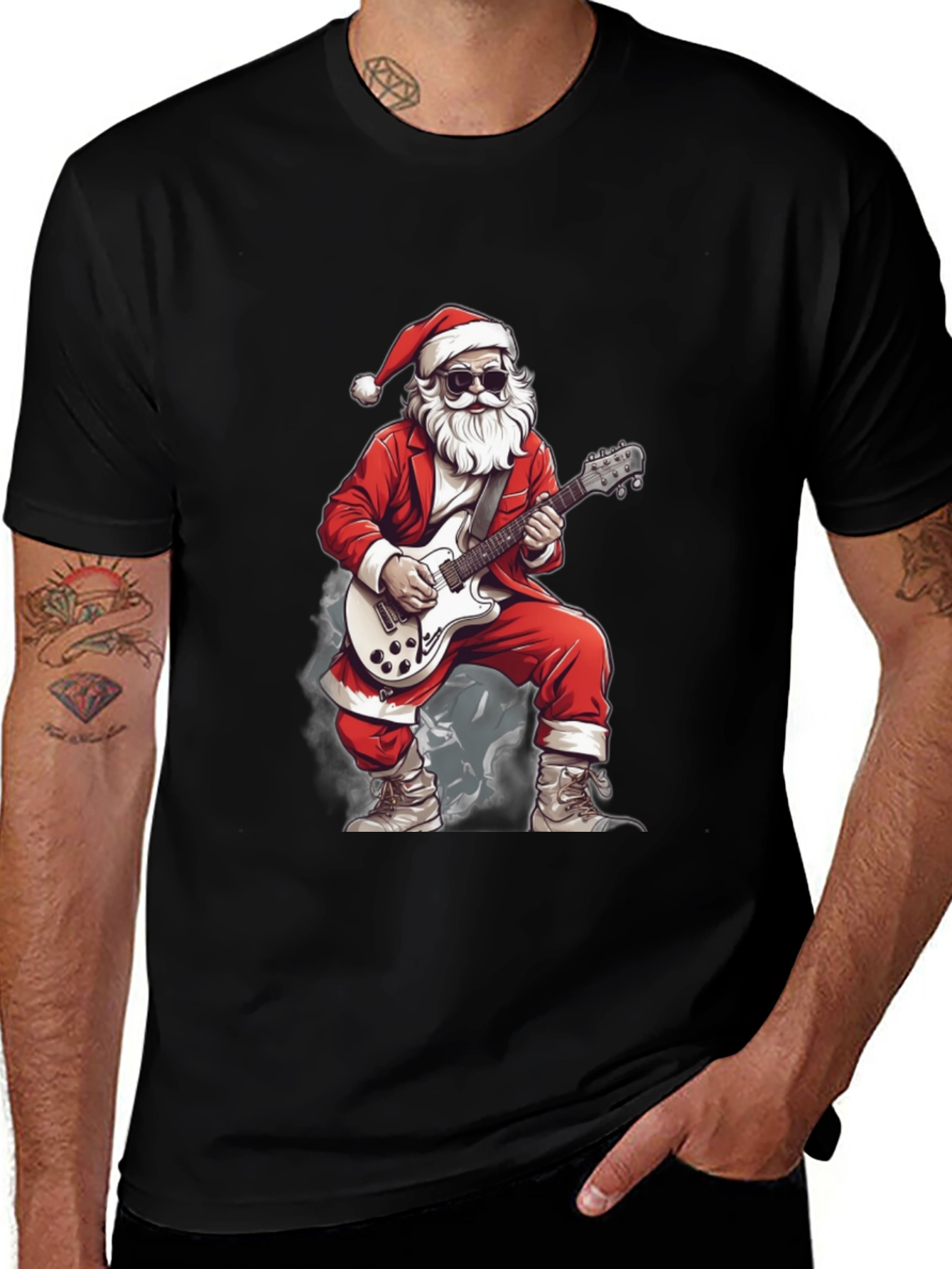 Rockin Santa Graphic Tee