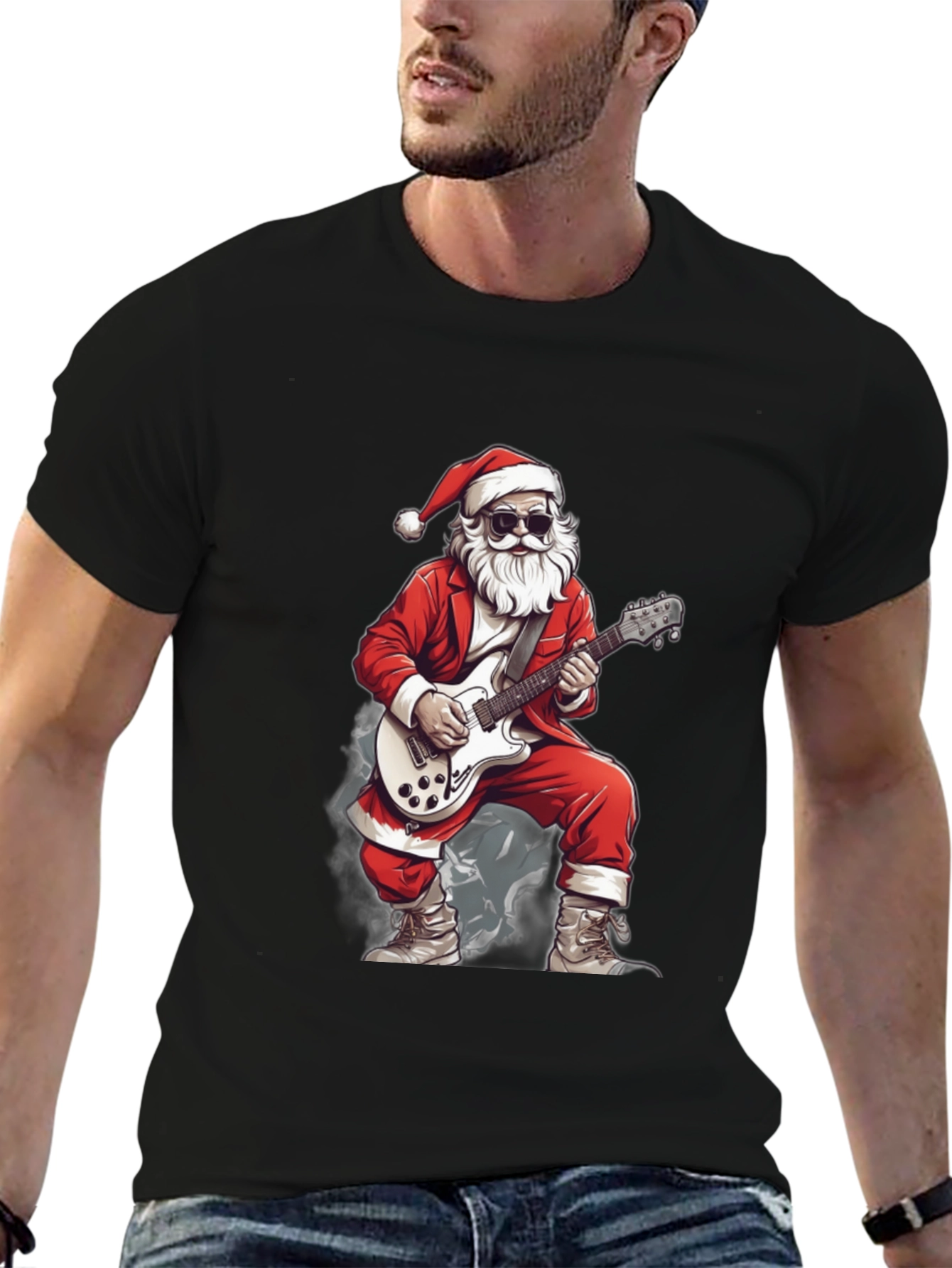 Rockin Santa Graphic Tee