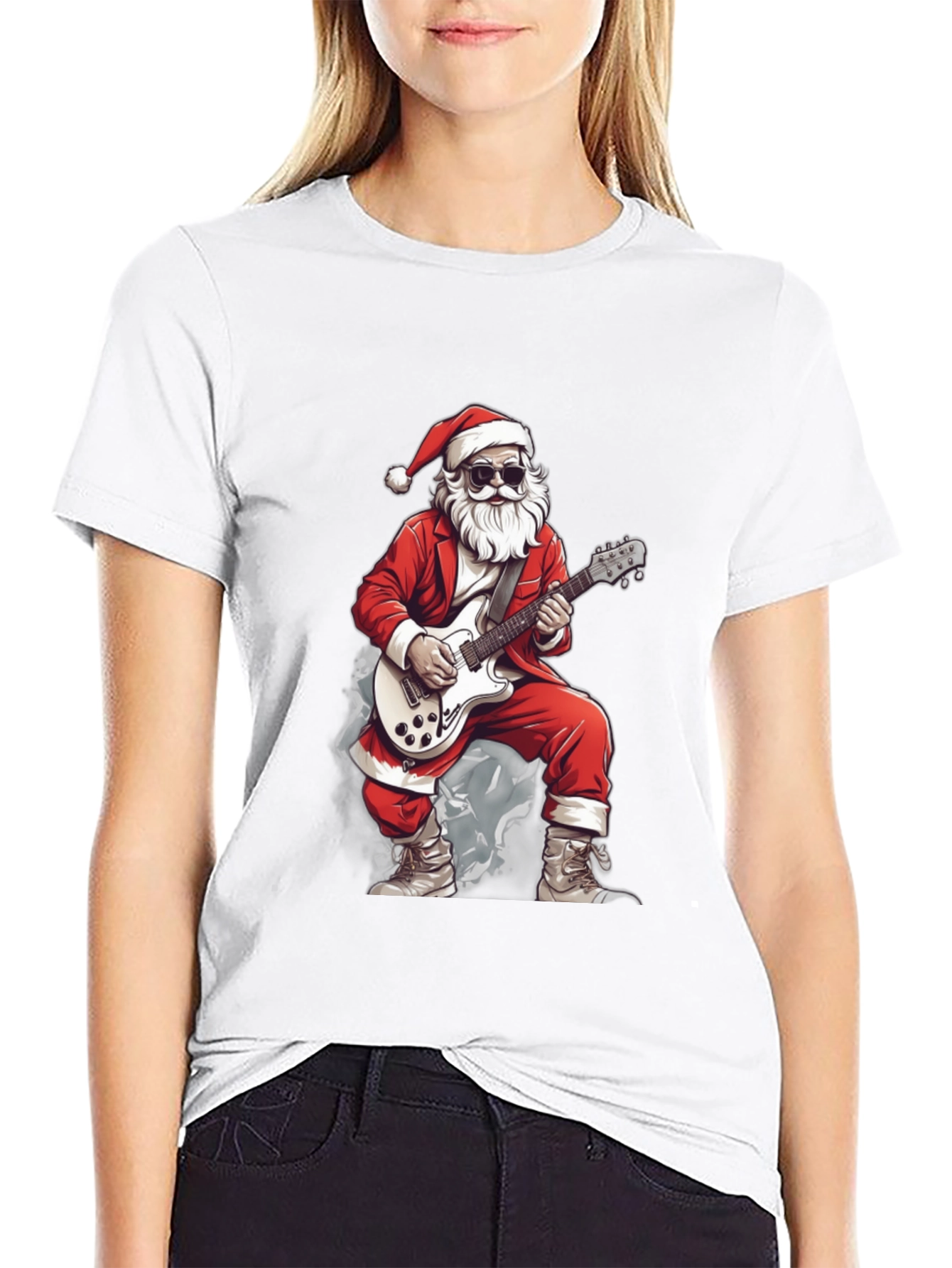 Rockin Santa Graphic Tee